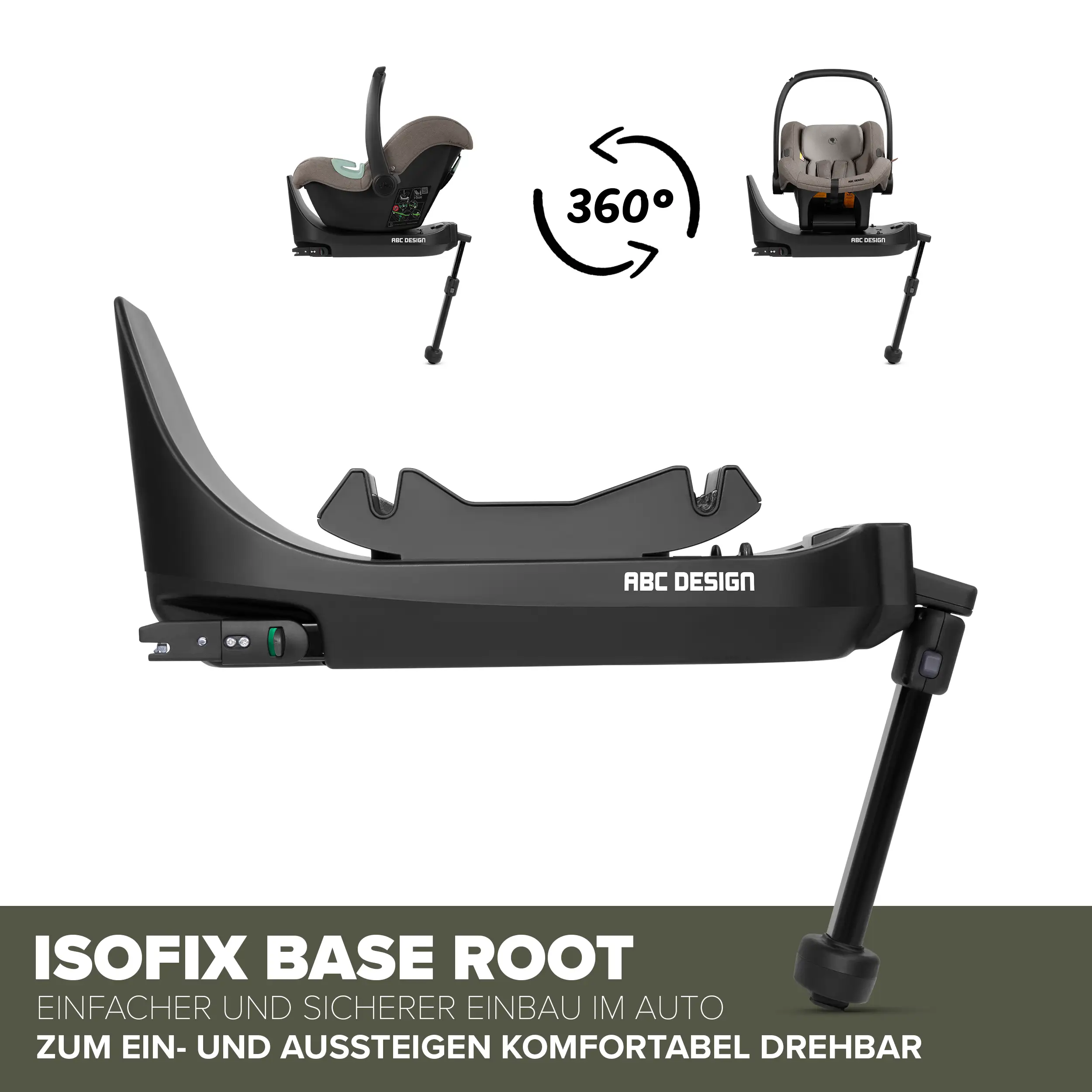 Zestaw wózka 4w1 Sierra z bazą Isofix - Pea
