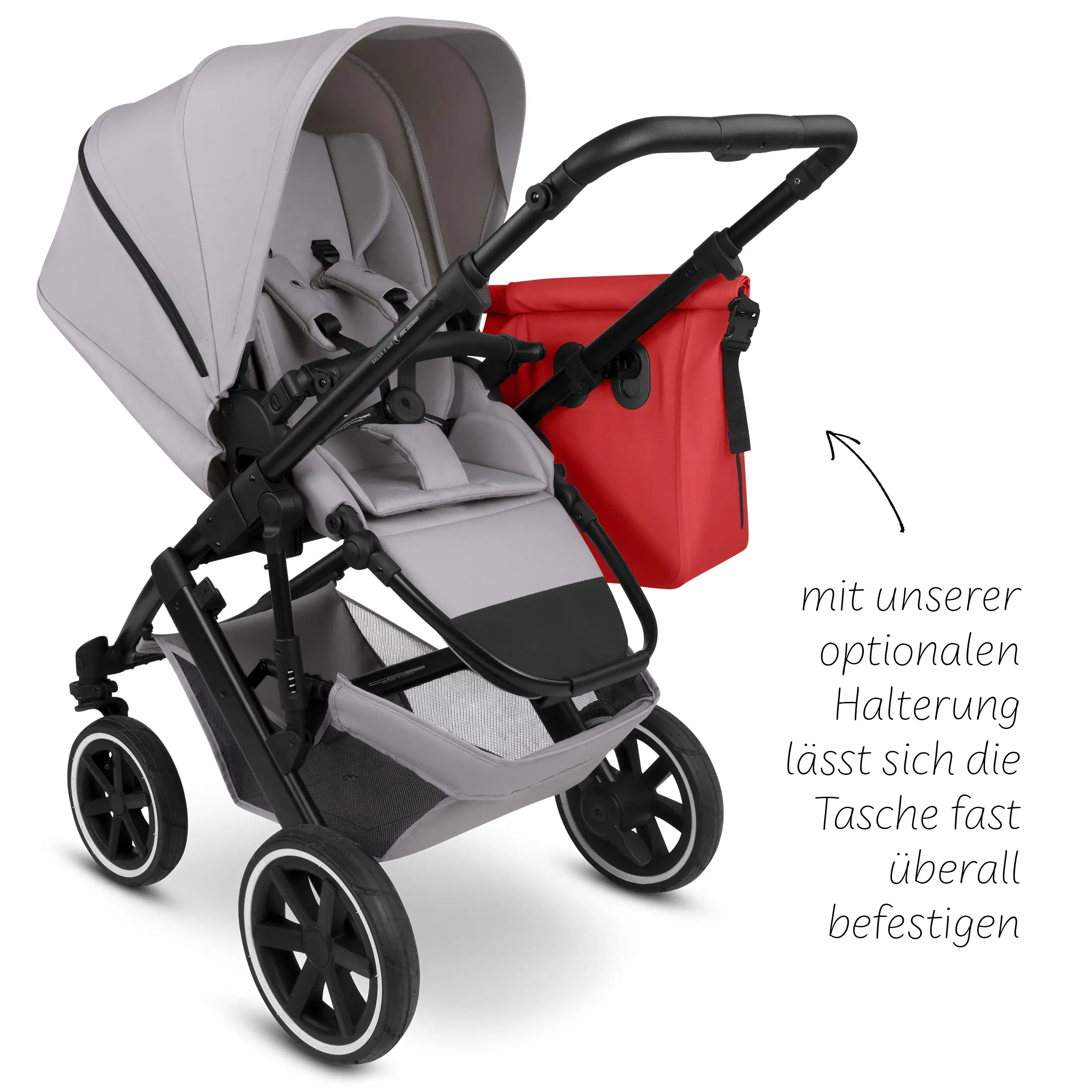 Torba podsiodłowa Sion 20L do wózka, przyczepki rowerowej i na co dzień - Mango