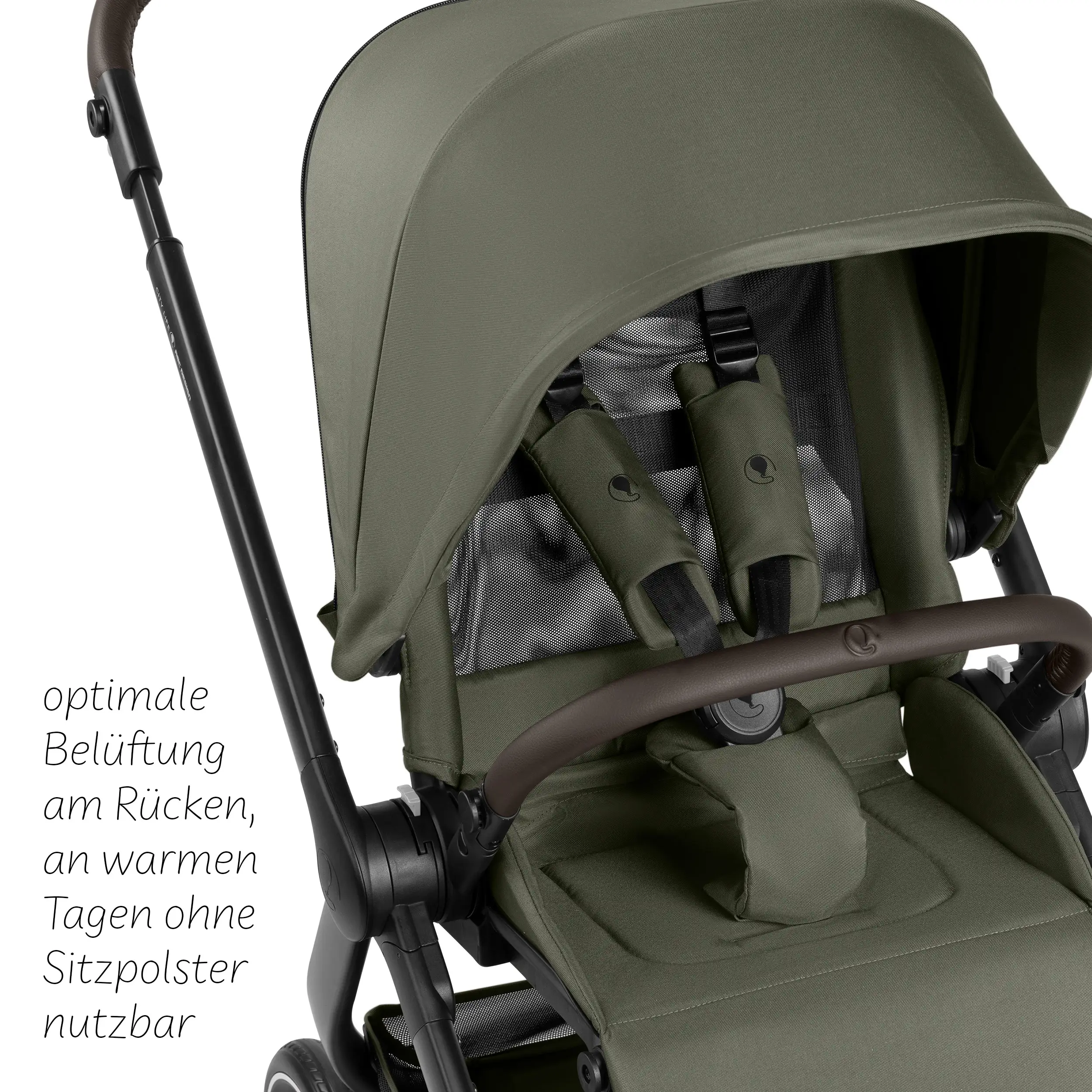 Zestaw wózka 4w1 City Life z bazą Isofix - Avocado