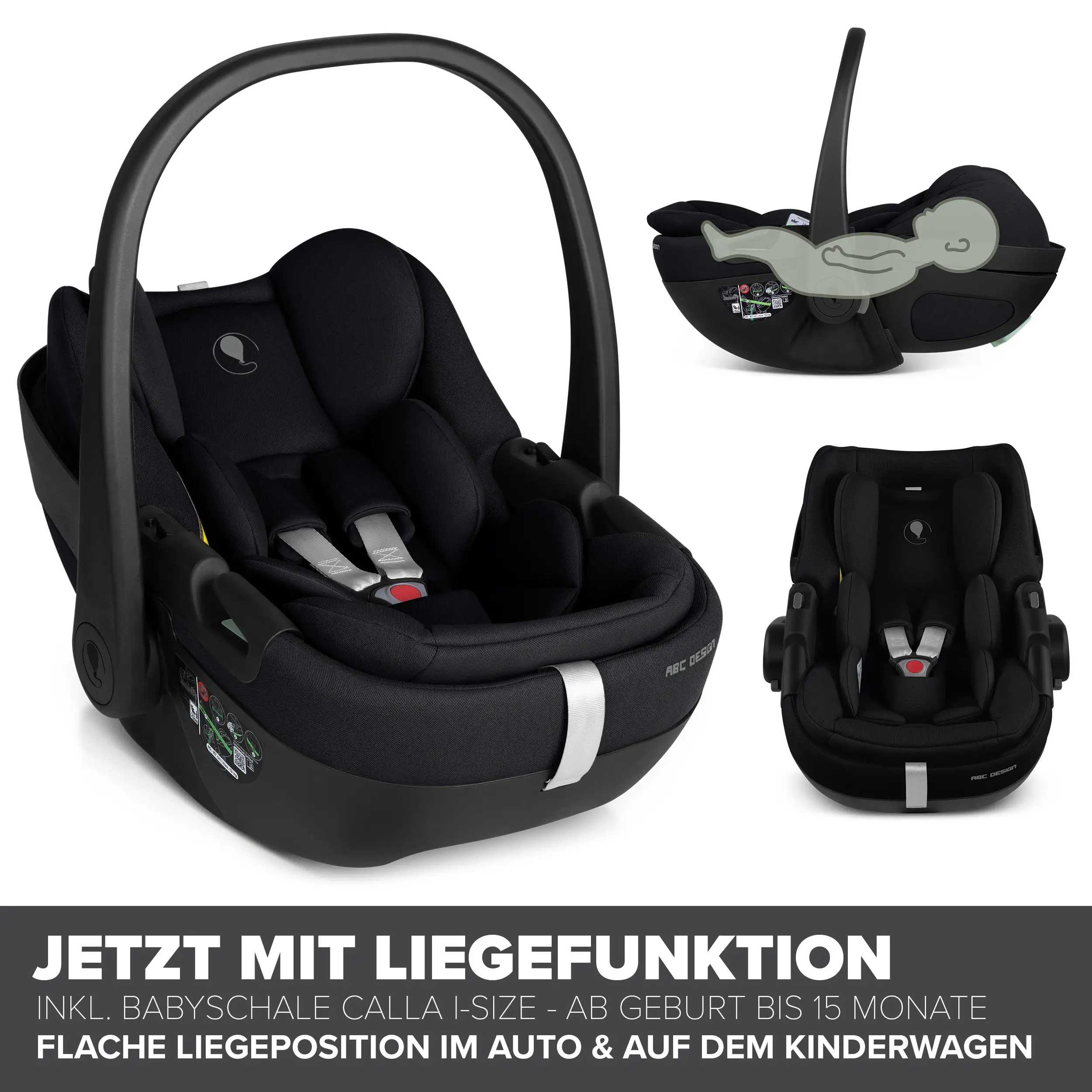 Zestaw wózka 3w1 Salsa Core z fotelikiem Calla z funkcją leżaczka – Ink