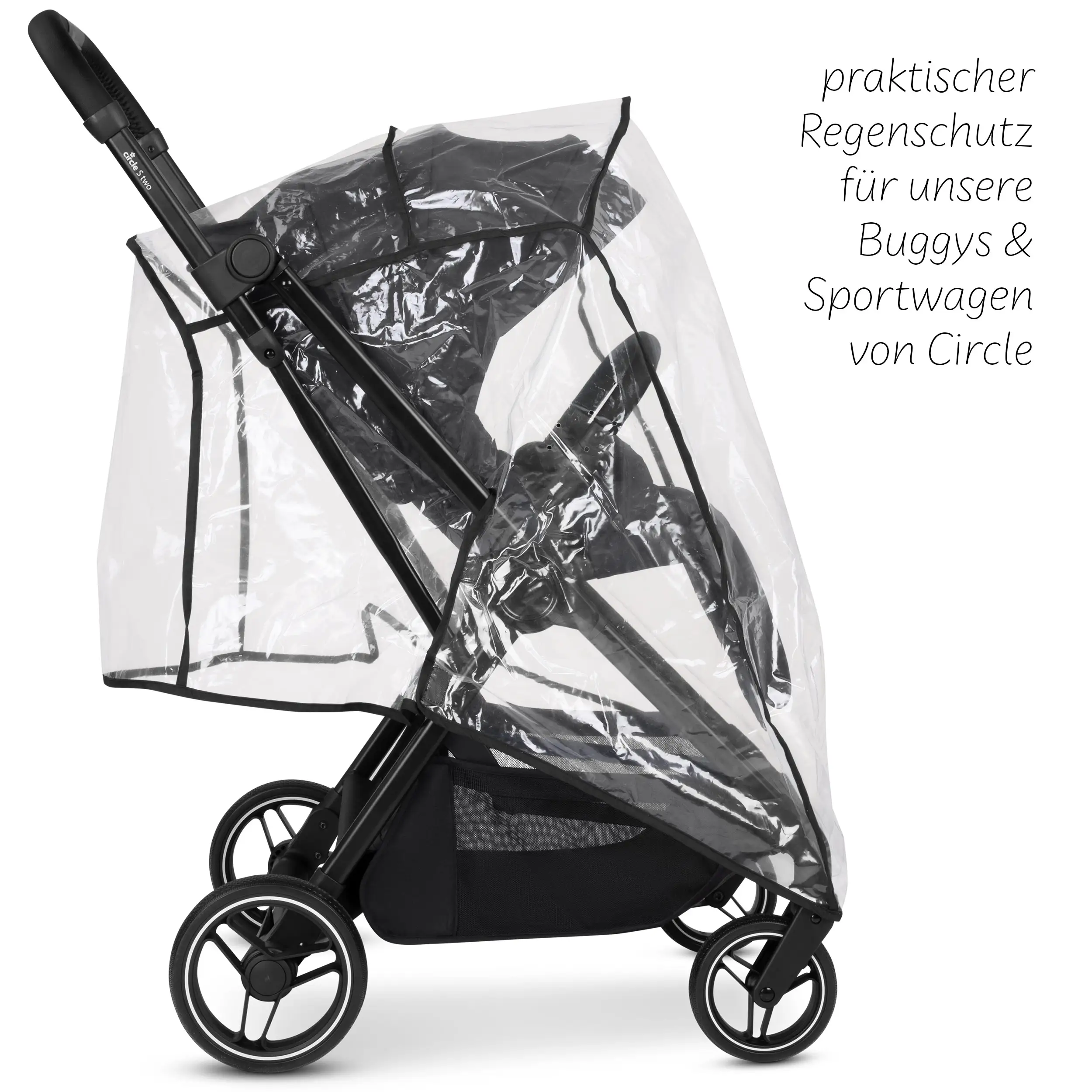 Zestaw akcesoriów do wózka spacerowego - folia przeciwdeszczowa i moskitiera