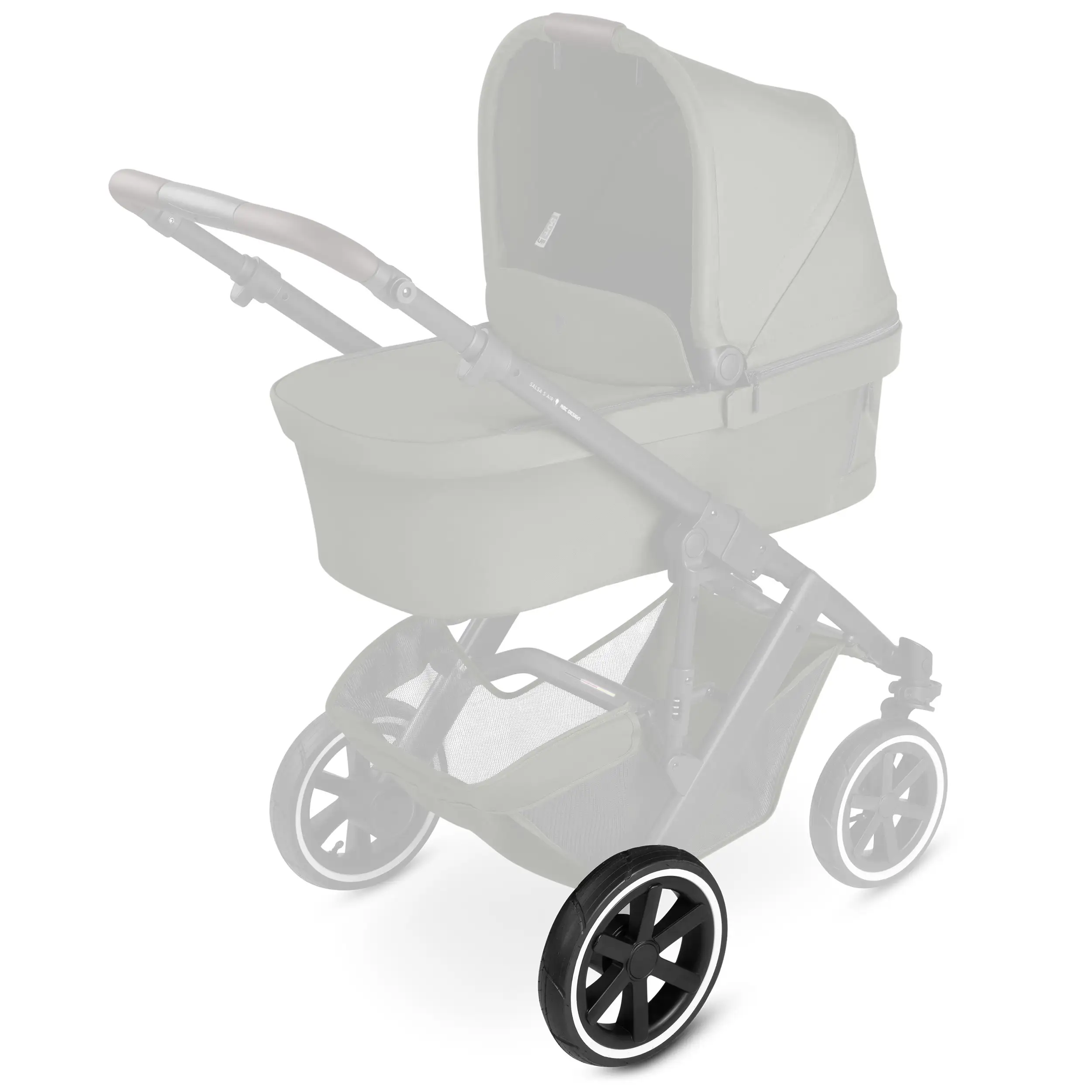 Tylne koło do Salsa 5 Air / Salsa 4 Air - koło pompowane Black / White Wall