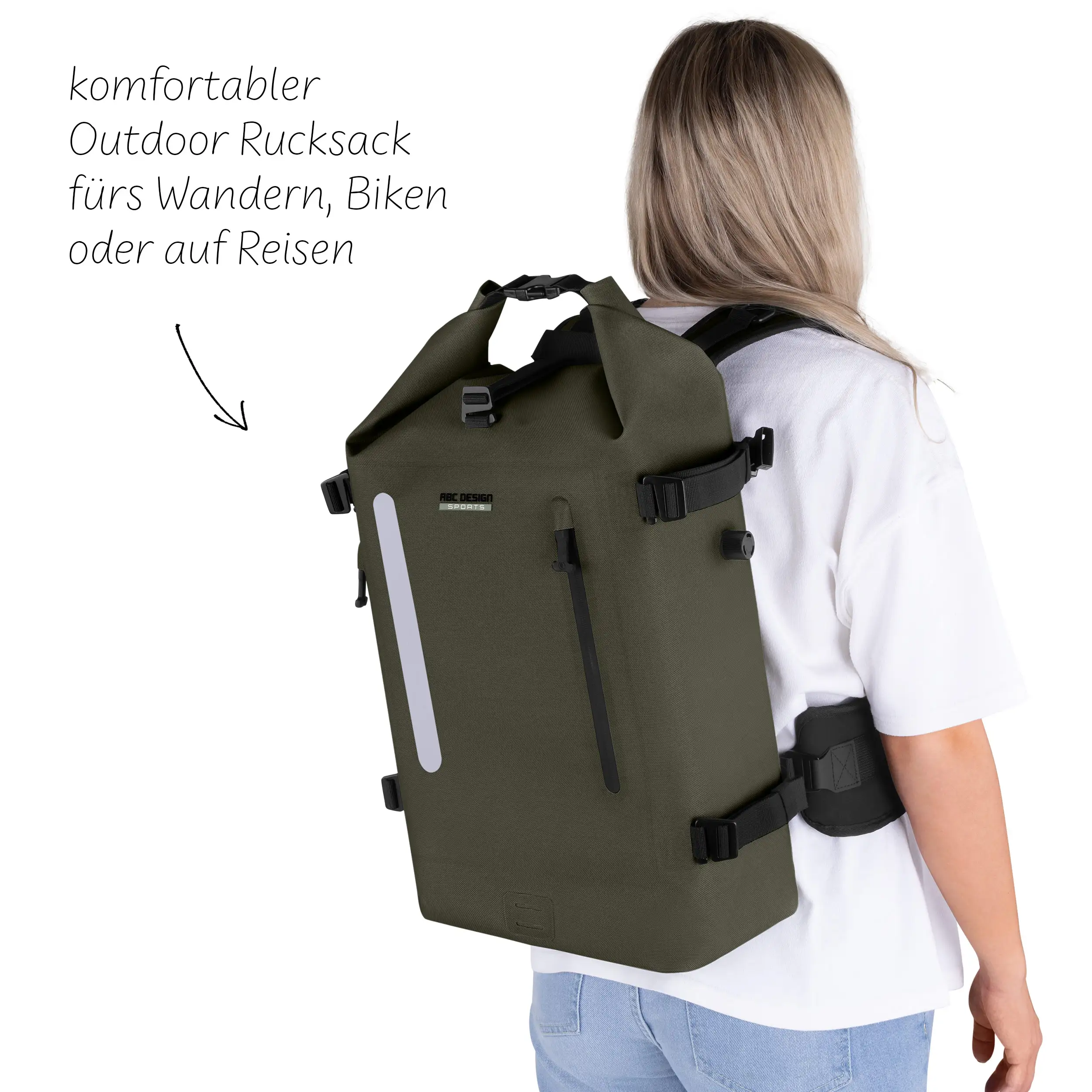 Plecak outdoorowy Solothurn 22L do codziennego użytku i na przygody - Avocado