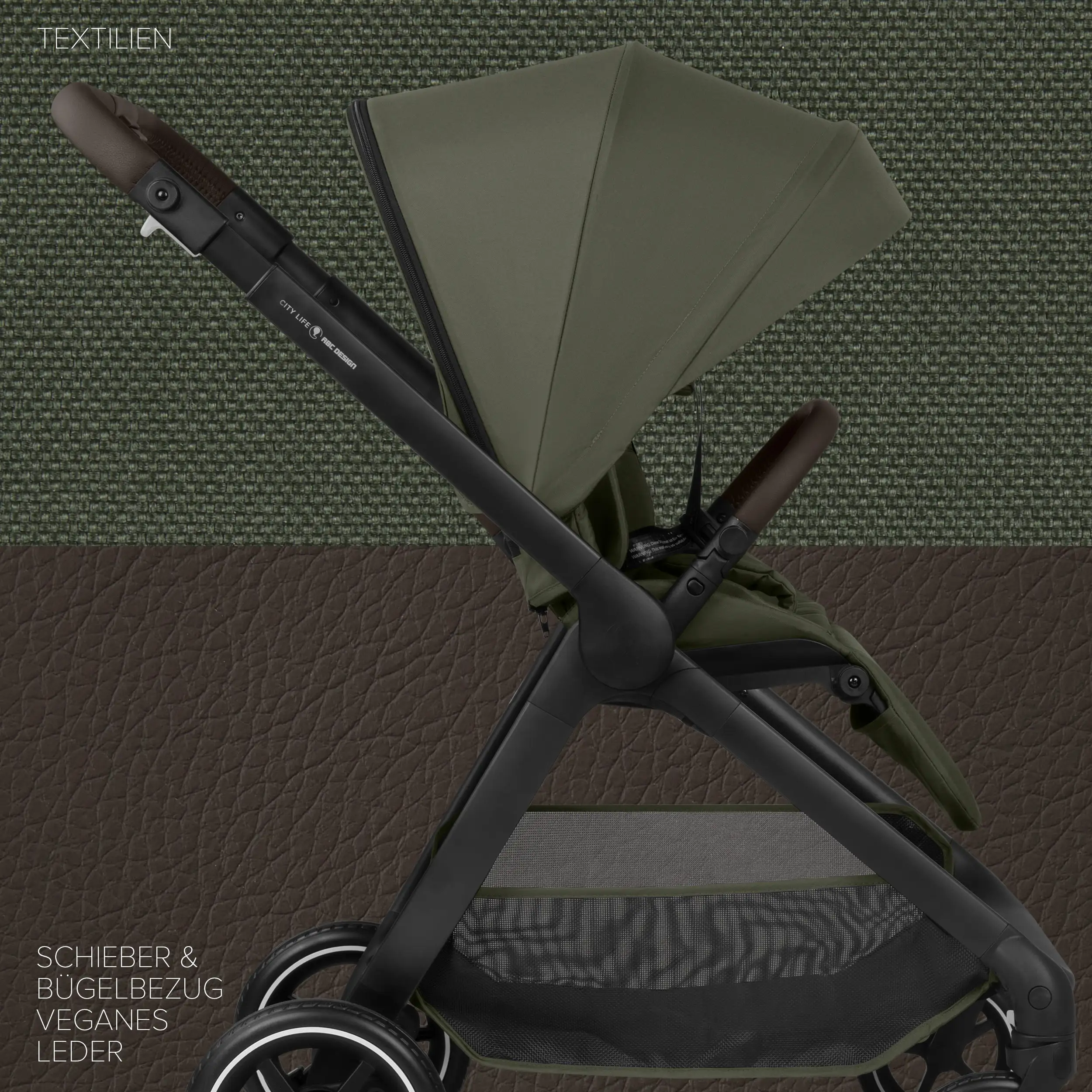 Wózek spacerowy City Life - Avocado