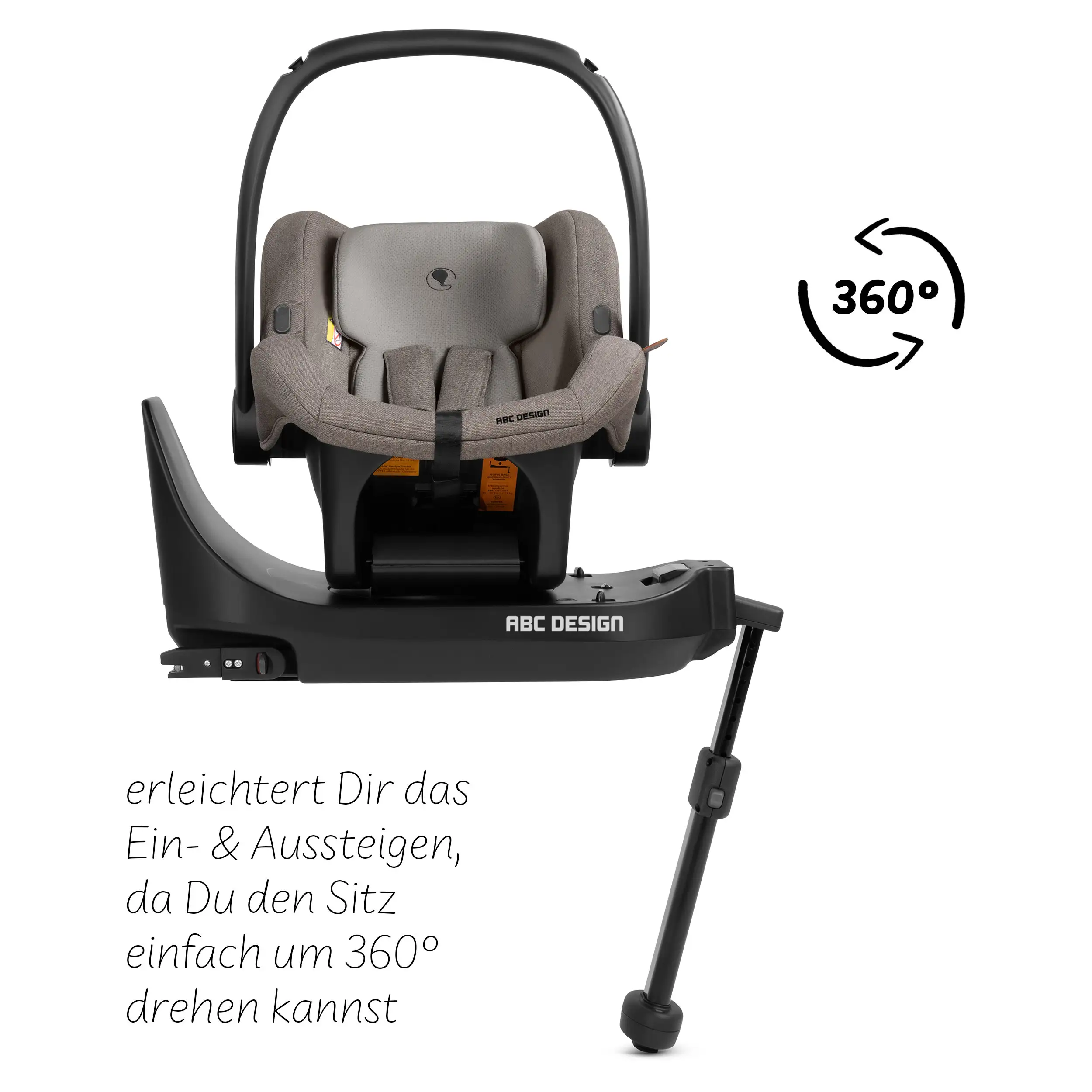 Fotelik samochodowy Tulip i-Size z obrotową bazą Isofix Base Root - Black