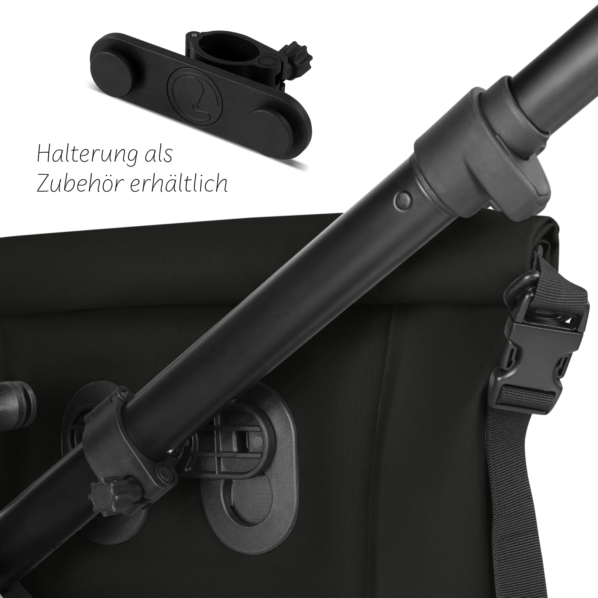 Torba podsiodłowa Sion 20L do wózka, przyczepki rowerowej i na co dzień - Ink