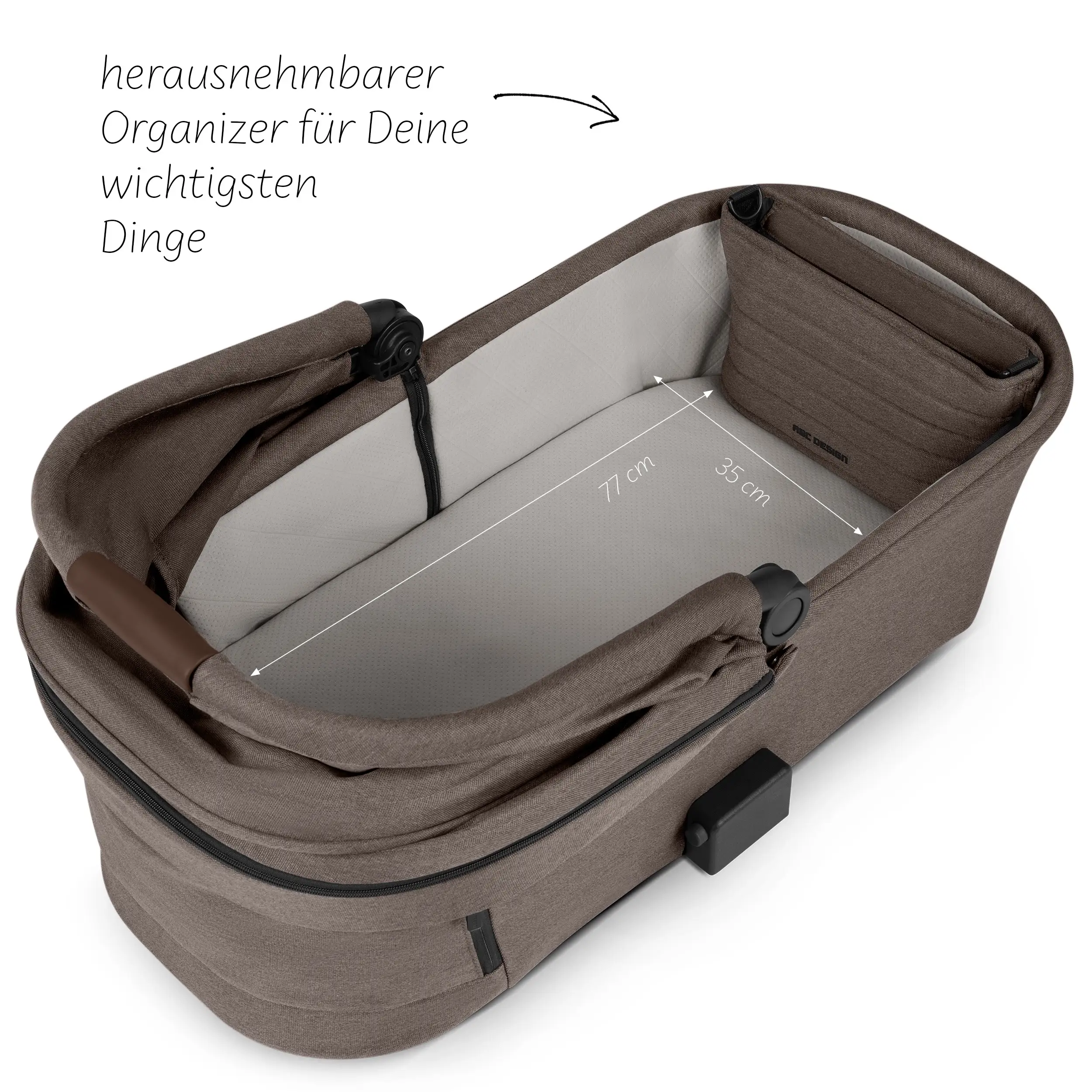 3in1-Kinderwagen-Set Salsa 5 Air inkl. Babyschale Calla mit Liegefunktion  - Nature