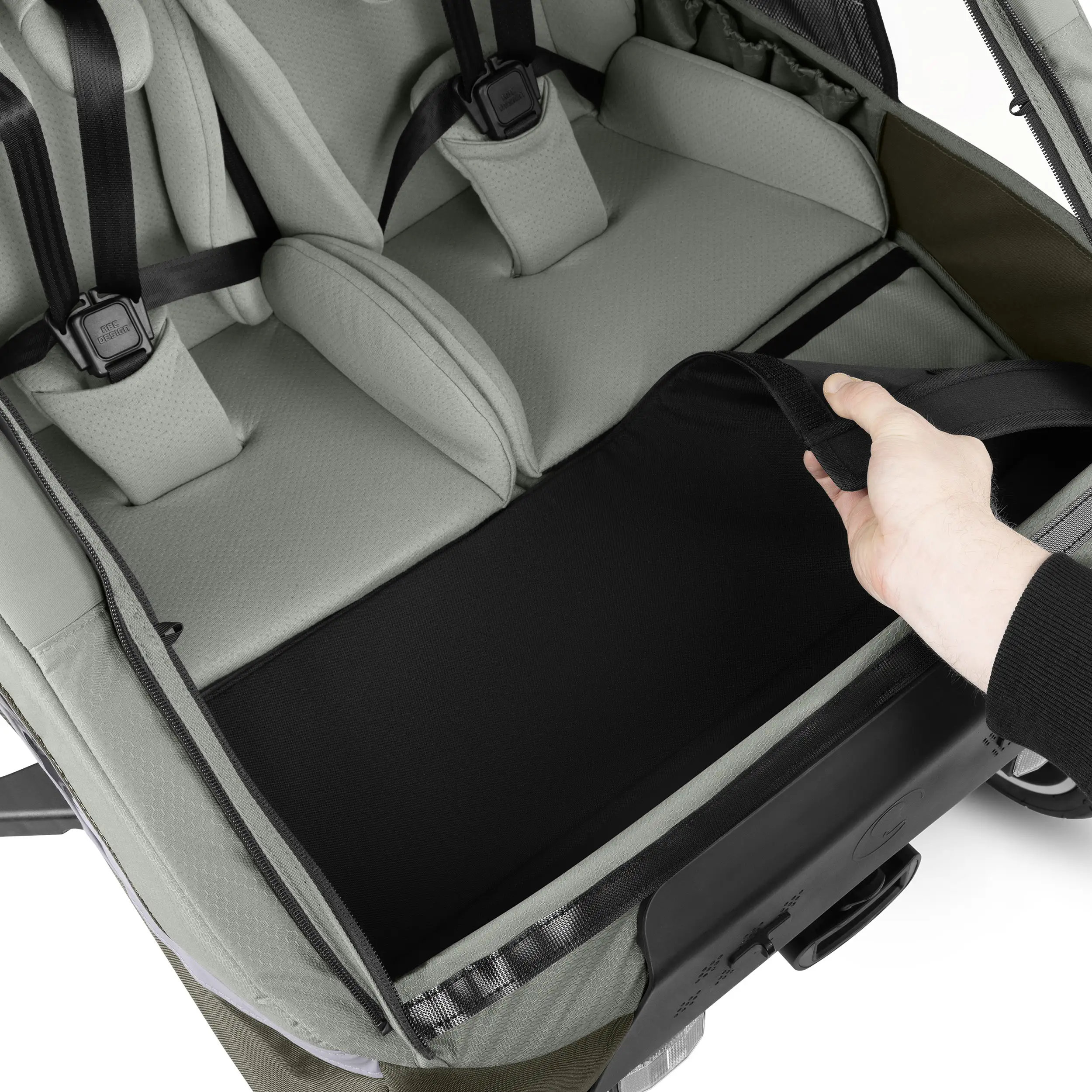 Przyczepka rowerowa Tour 2 z 2 wygodnymi fotelikami i Kołami pneumatycznymi – Falcon