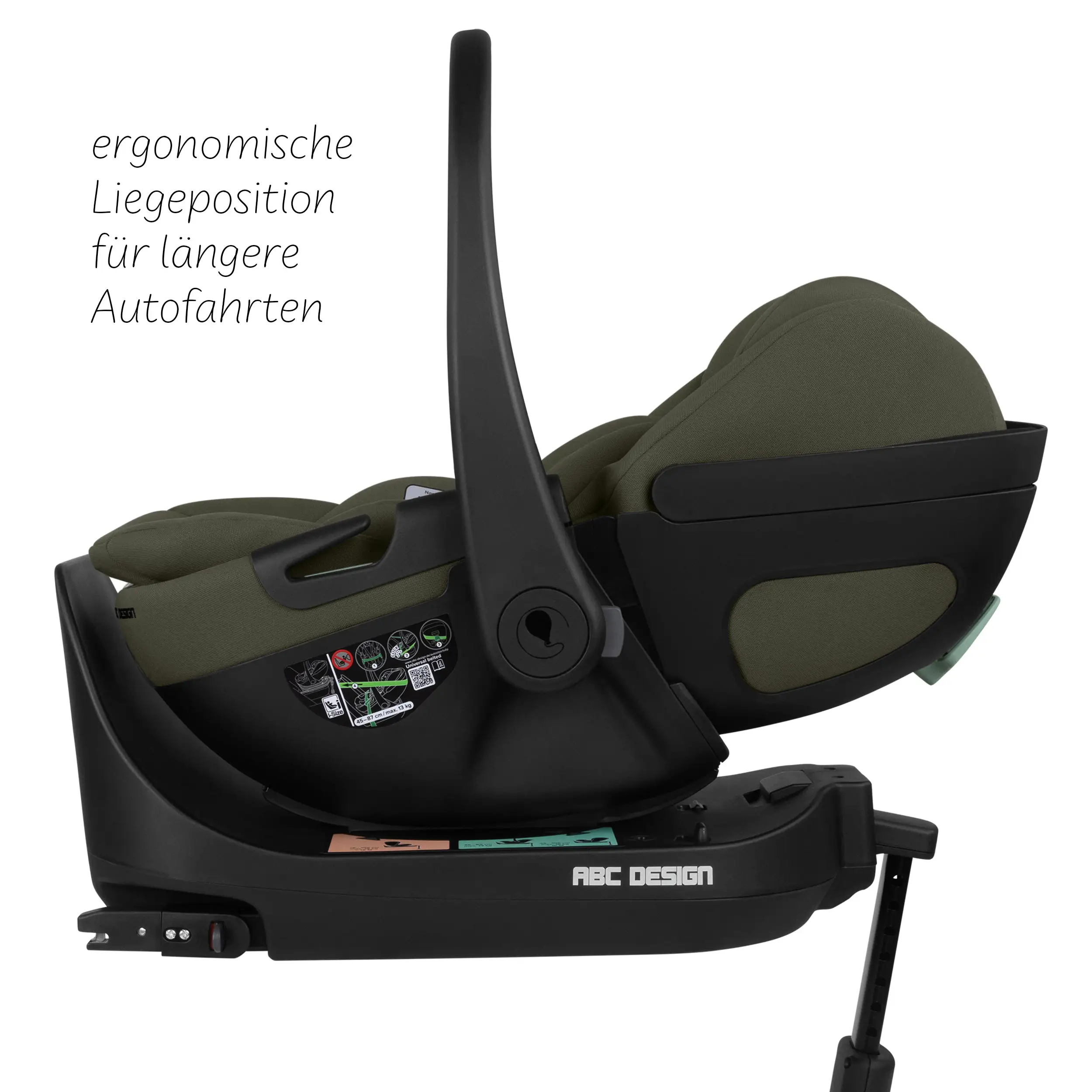 Zestaw wózka 4w1 Salsa Core z fotelikiem Calla z funkcją leżaczka i podstawą Isofix Root - Olive