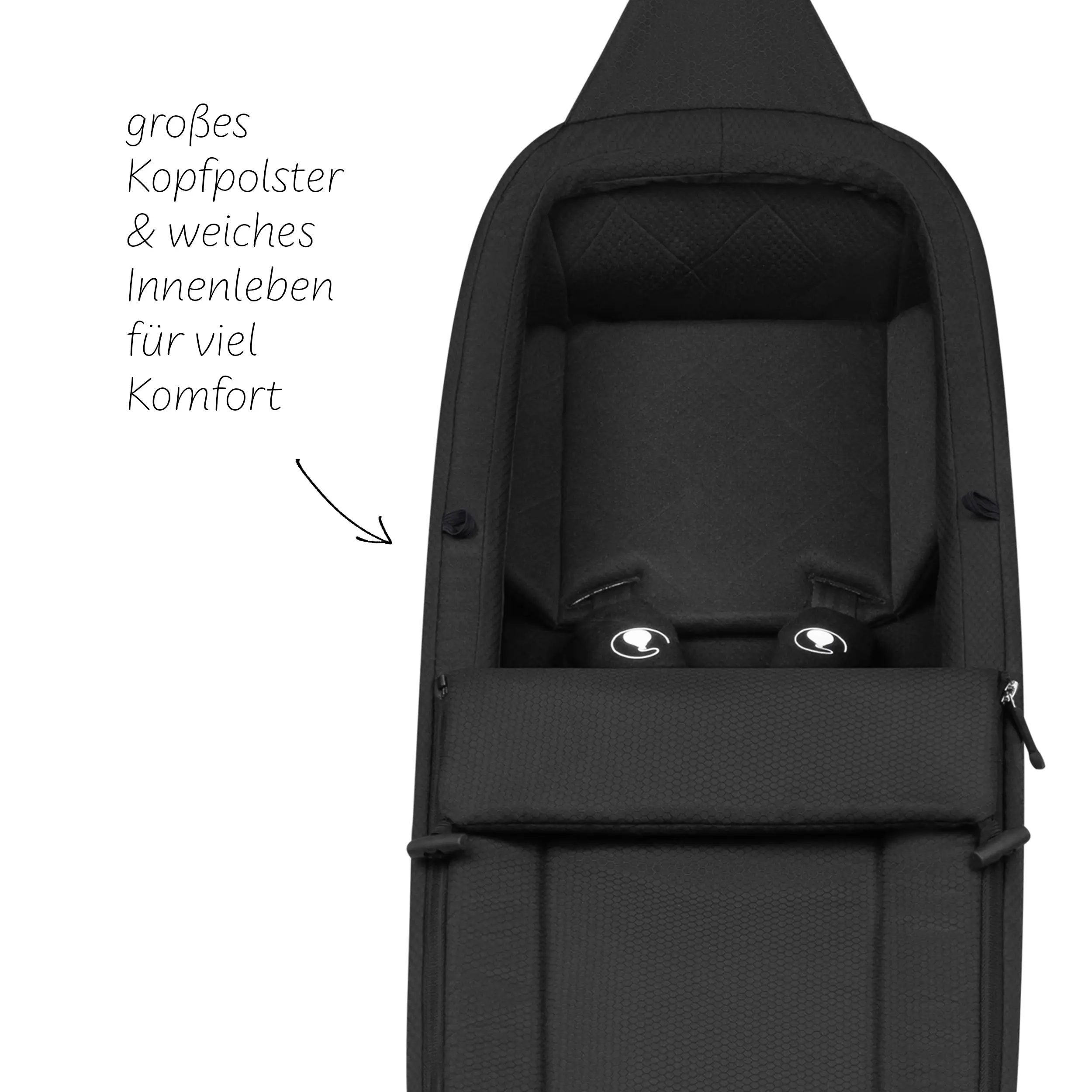 Wkładka dla noworodka do przyczepki rowerowej Tour - Ink