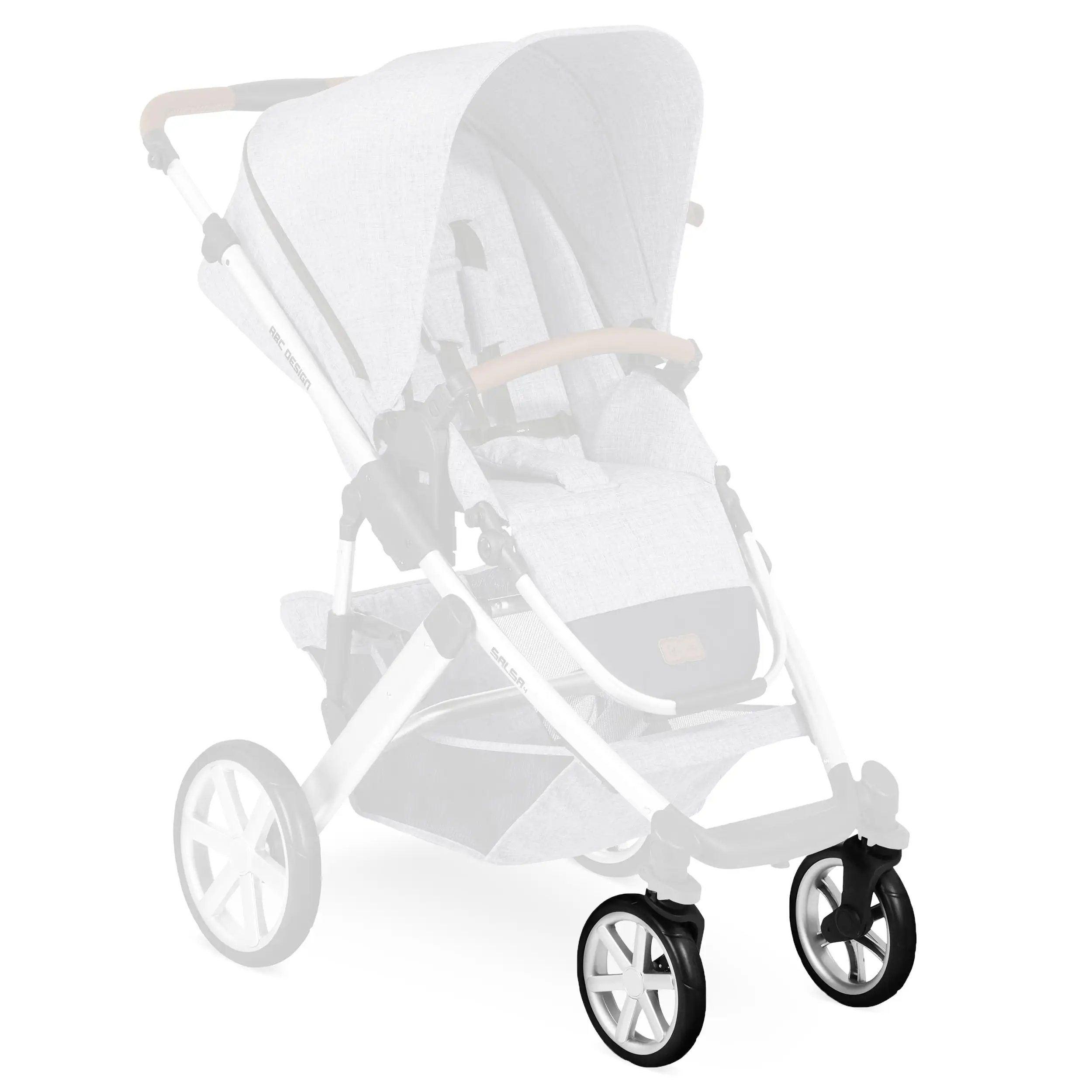 Zestaw kół przednich (2 szt.) do Salsa 4 - EVA Silver / Black