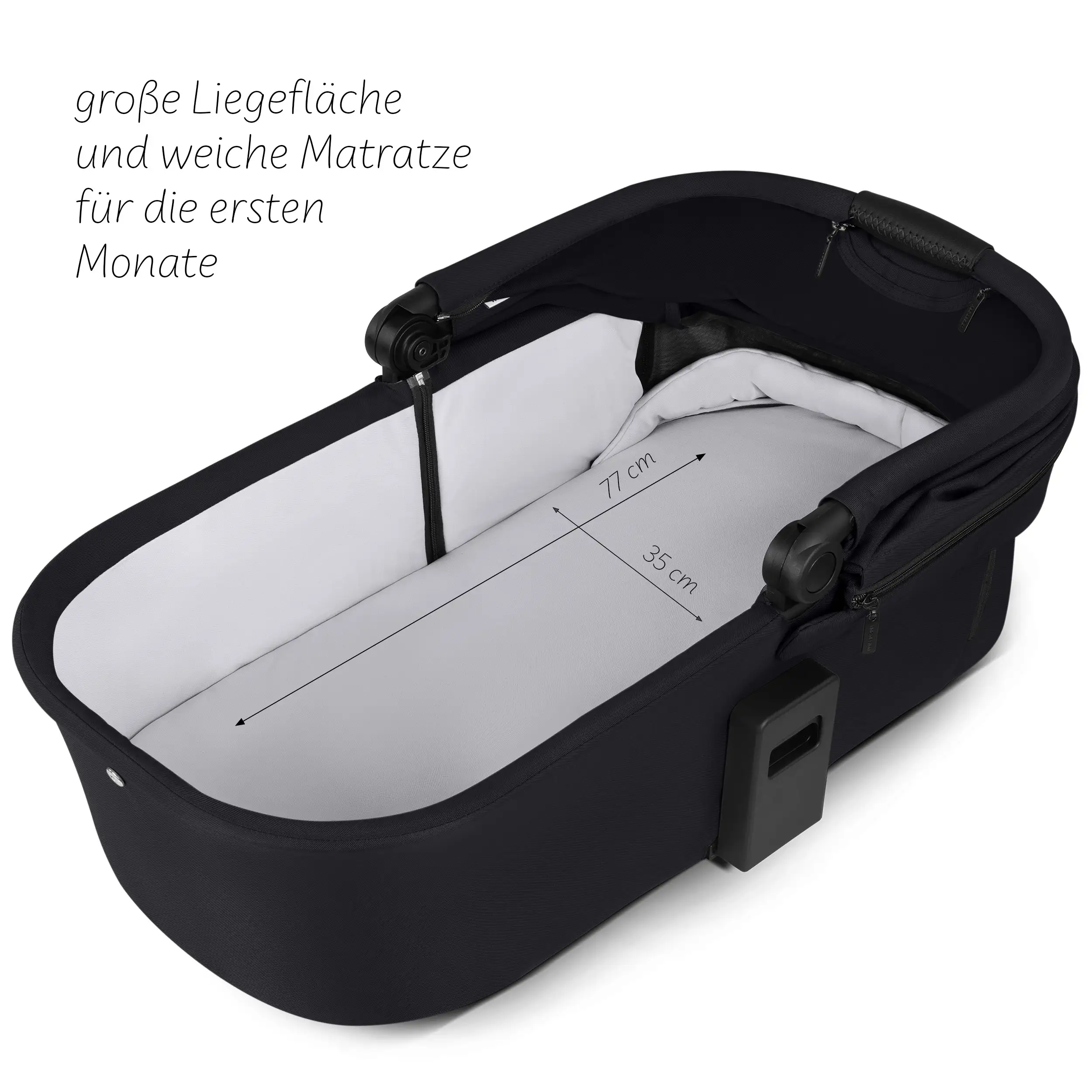 Zestaw wózka 4w1 Salsa Core z fotelikiem Calla z funkcją leżaczka i podstawą Isofix Root – Ink