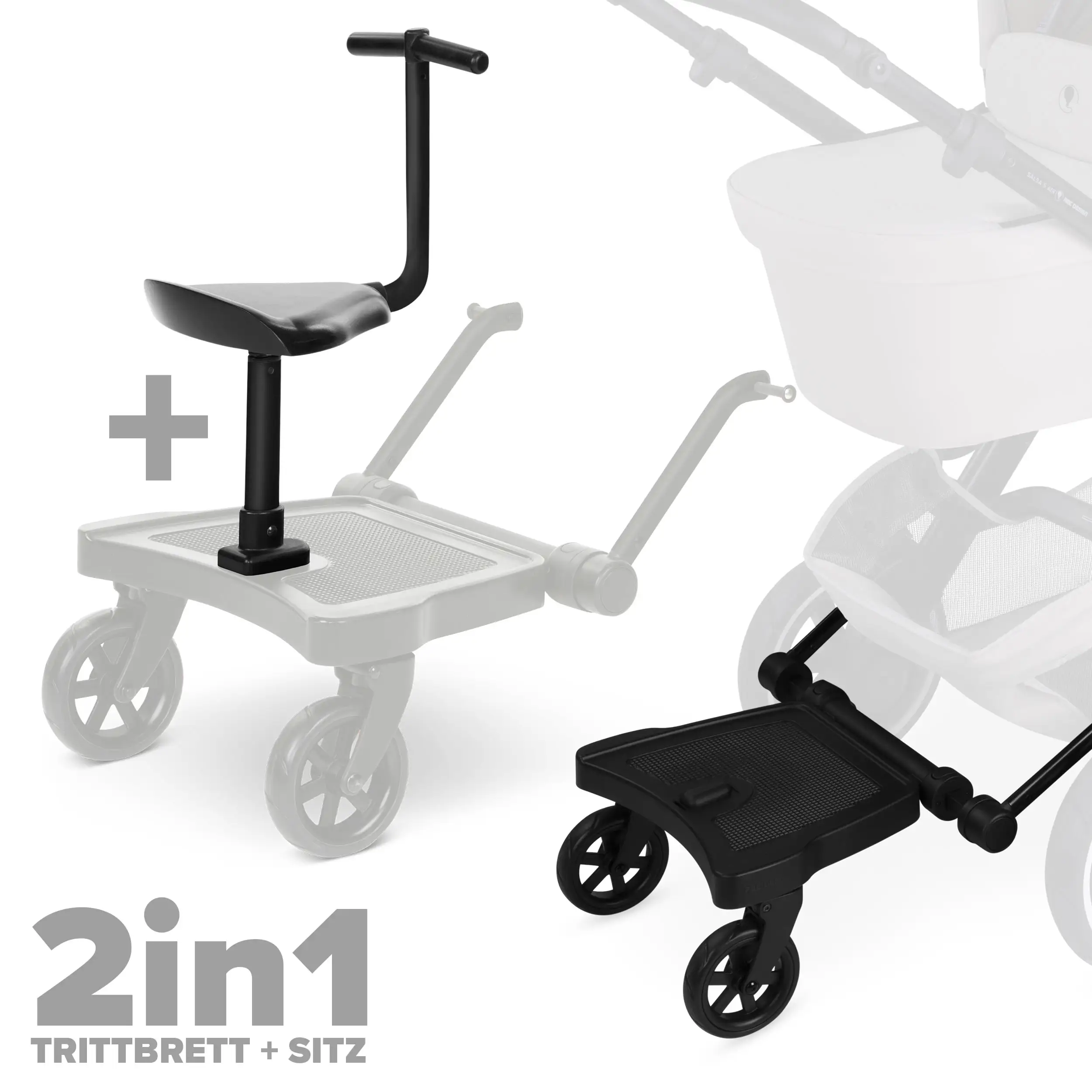 Zestaw platformy Kiddie Ride On 2 z siedziskiem