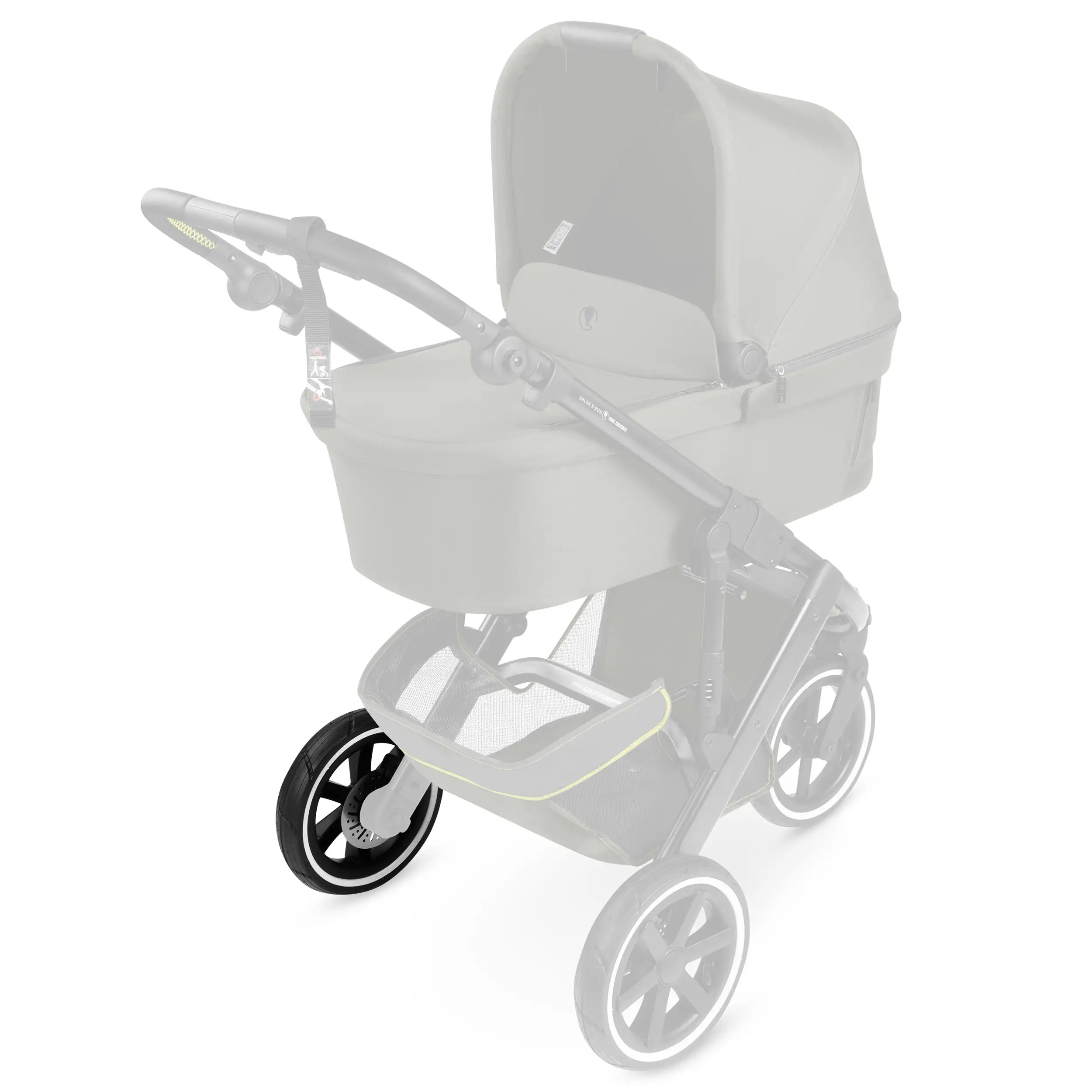 Tylne koło do Salsa 5 Run / Salsa Run - koło pompowane Black / White Wall