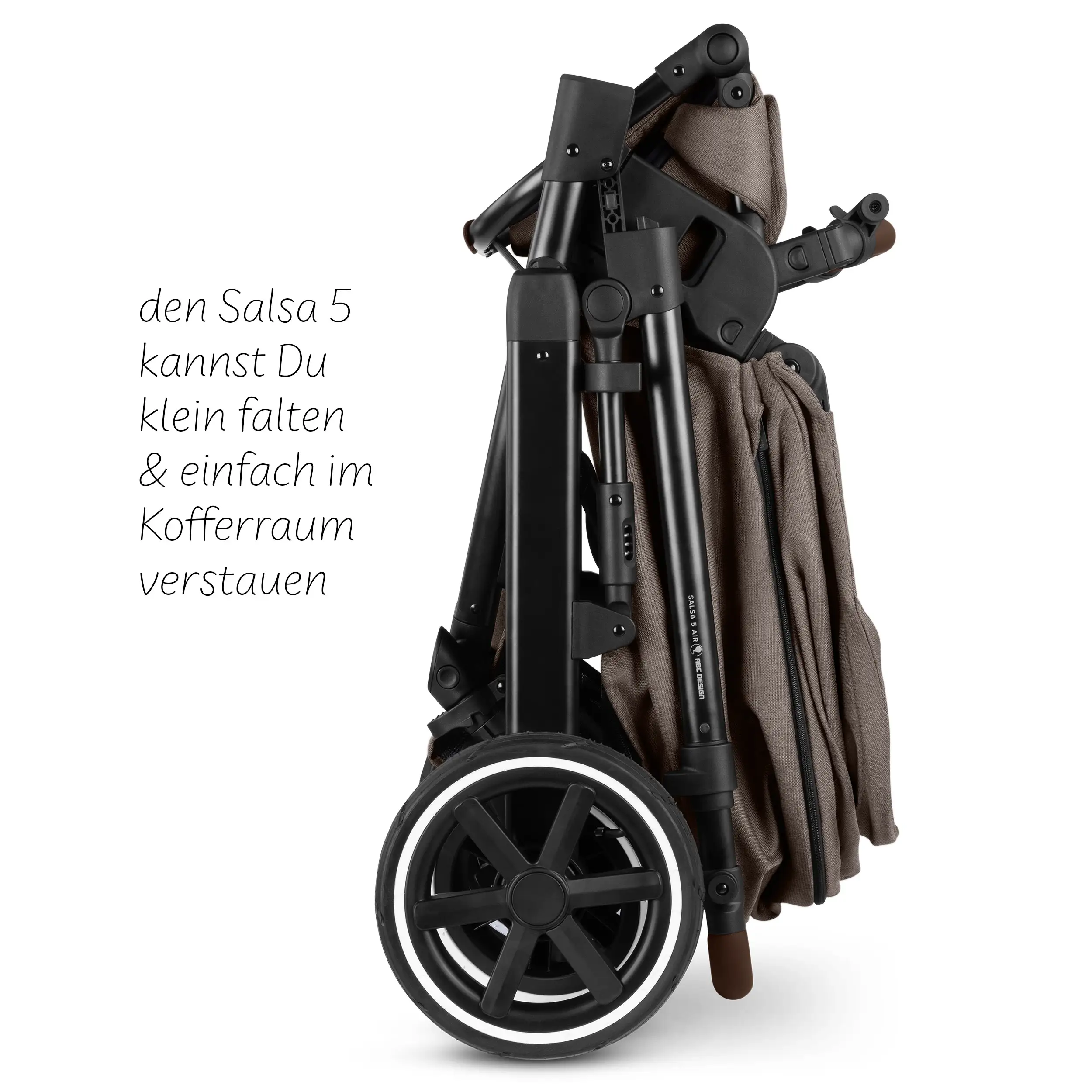 3in1-Kinderwagen-Set Salsa 5 Air inkl. Babyschale Calla mit Liegefunktion  - Nature