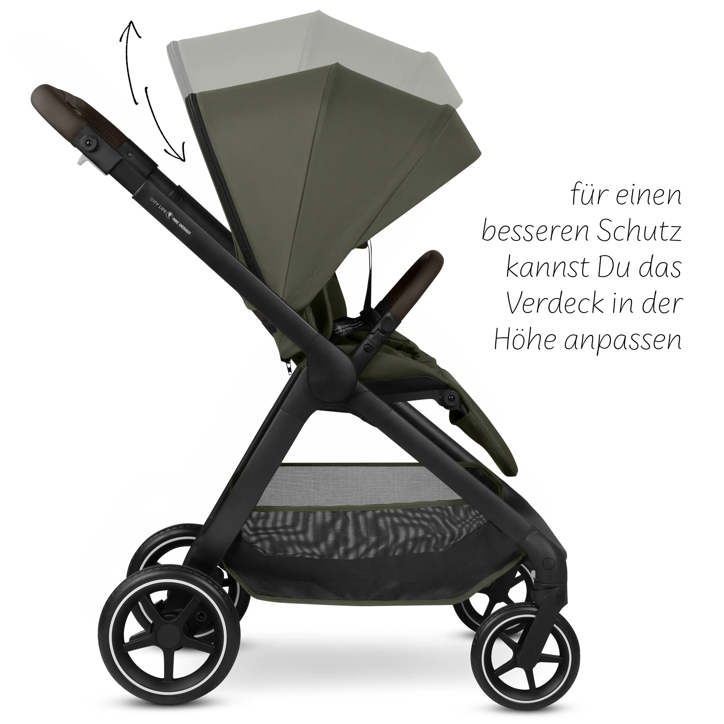 Zestaw wózka 4w1 City Life z bazą Isofix - Avocado