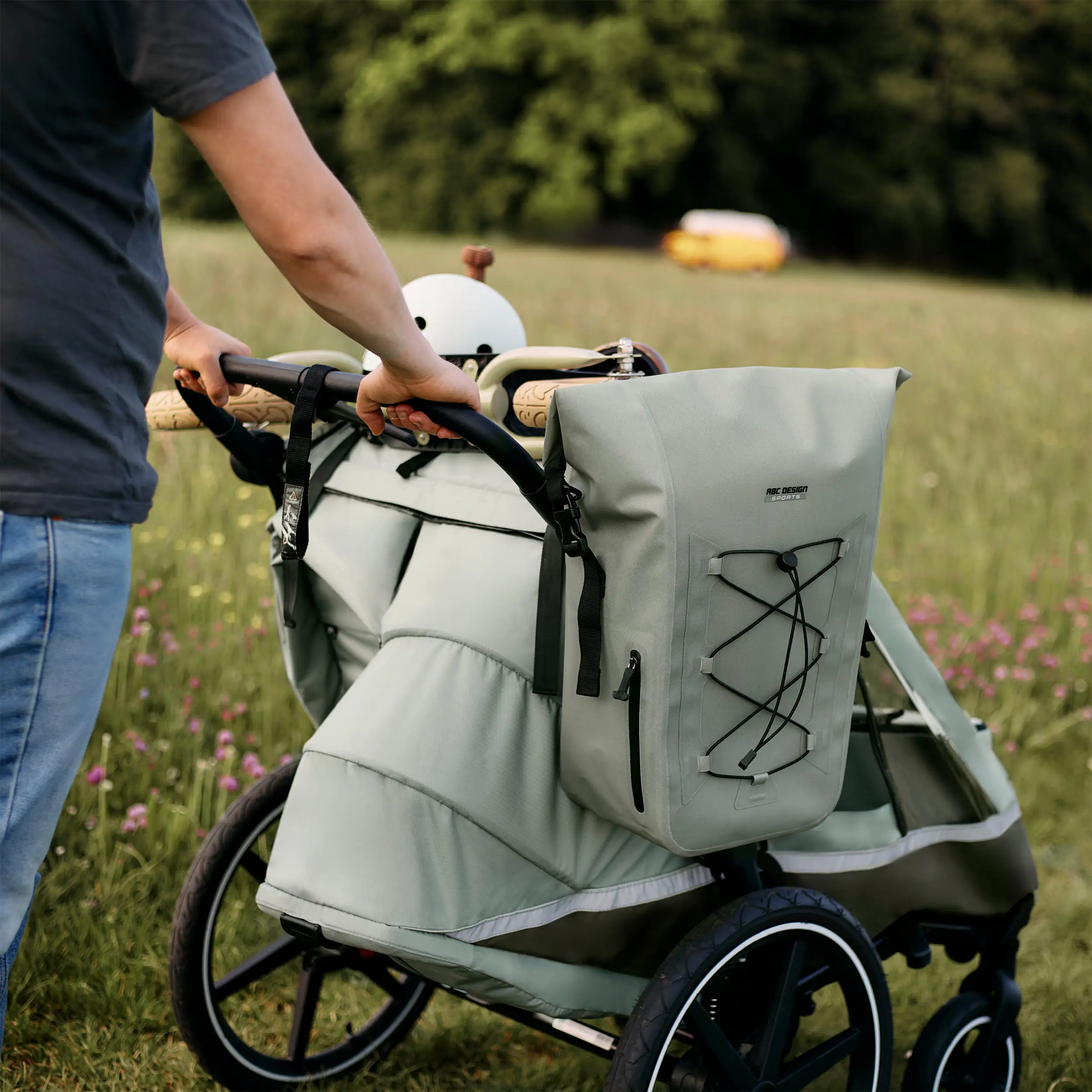 Torba podsiodłowa Sion 20L do wózka, przyczepki rowerowej i na co dzień - Pine