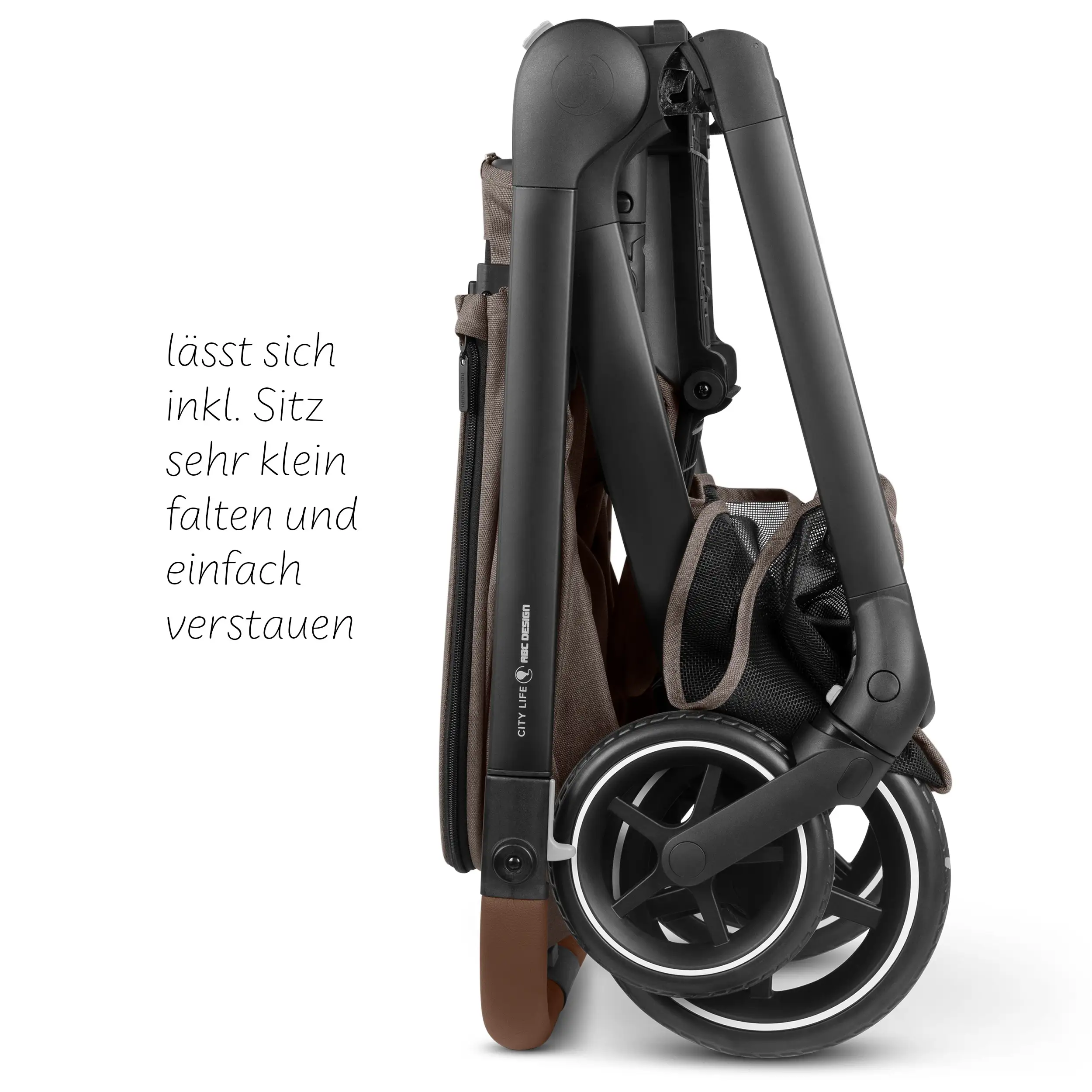 Zestaw wózka 4w1 City Life z bazą Isofix - Nature