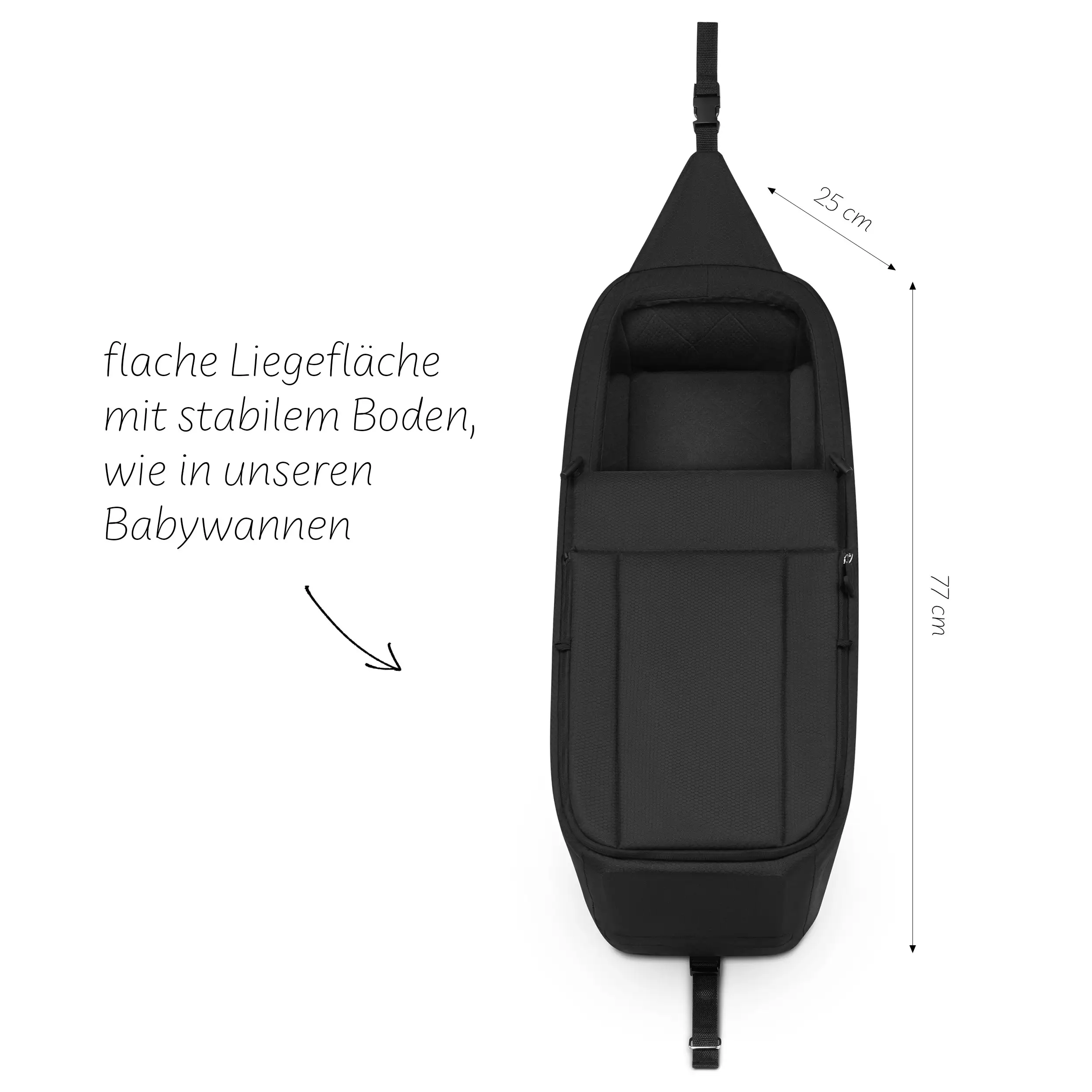 Wkładka dla noworodka do przyczepki rowerowej Tour - Ink