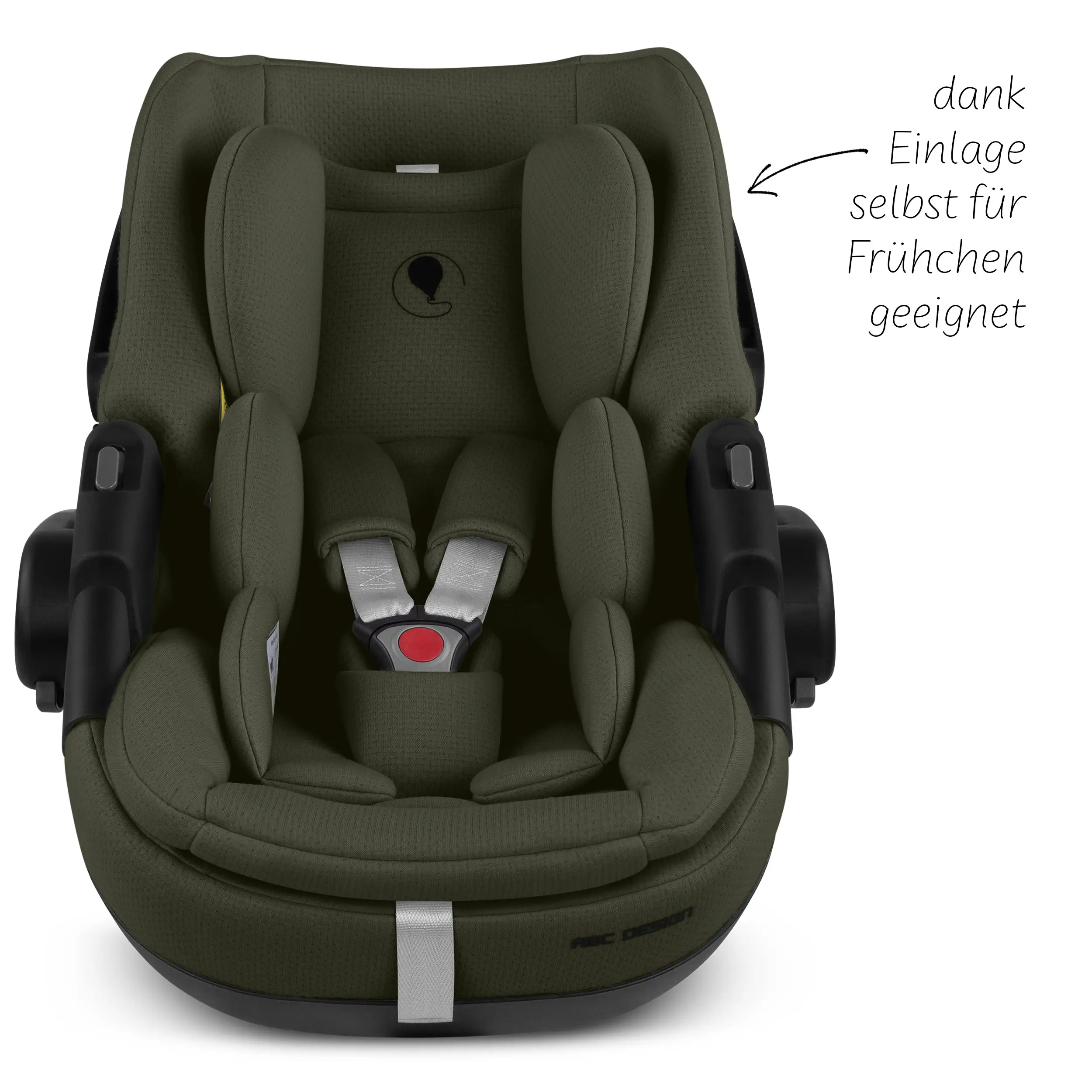 Fotelik samochodowy z funkcją leżaka Calla i-Size – Olive