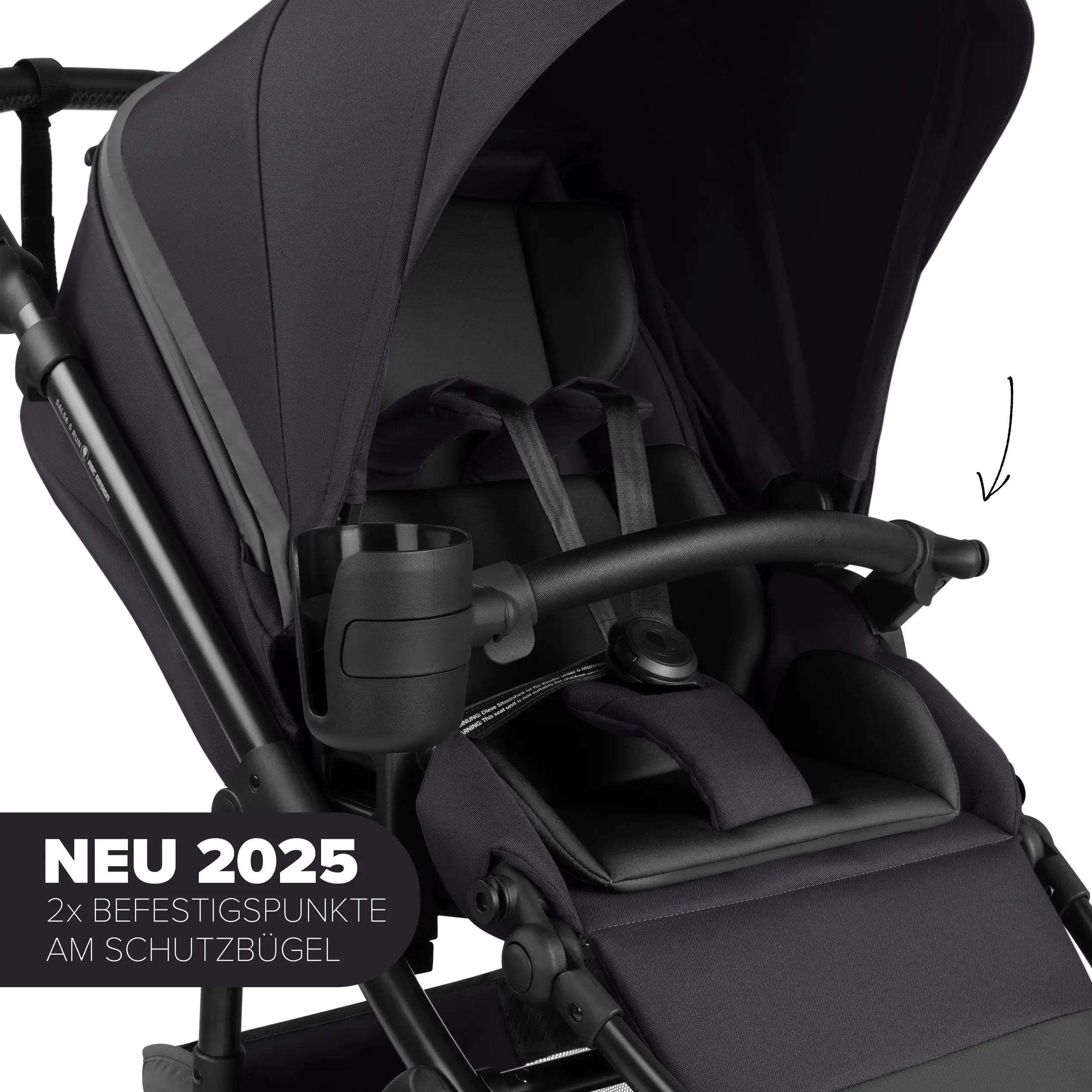 Wózek do biegania Salsa 5 Run - Coal