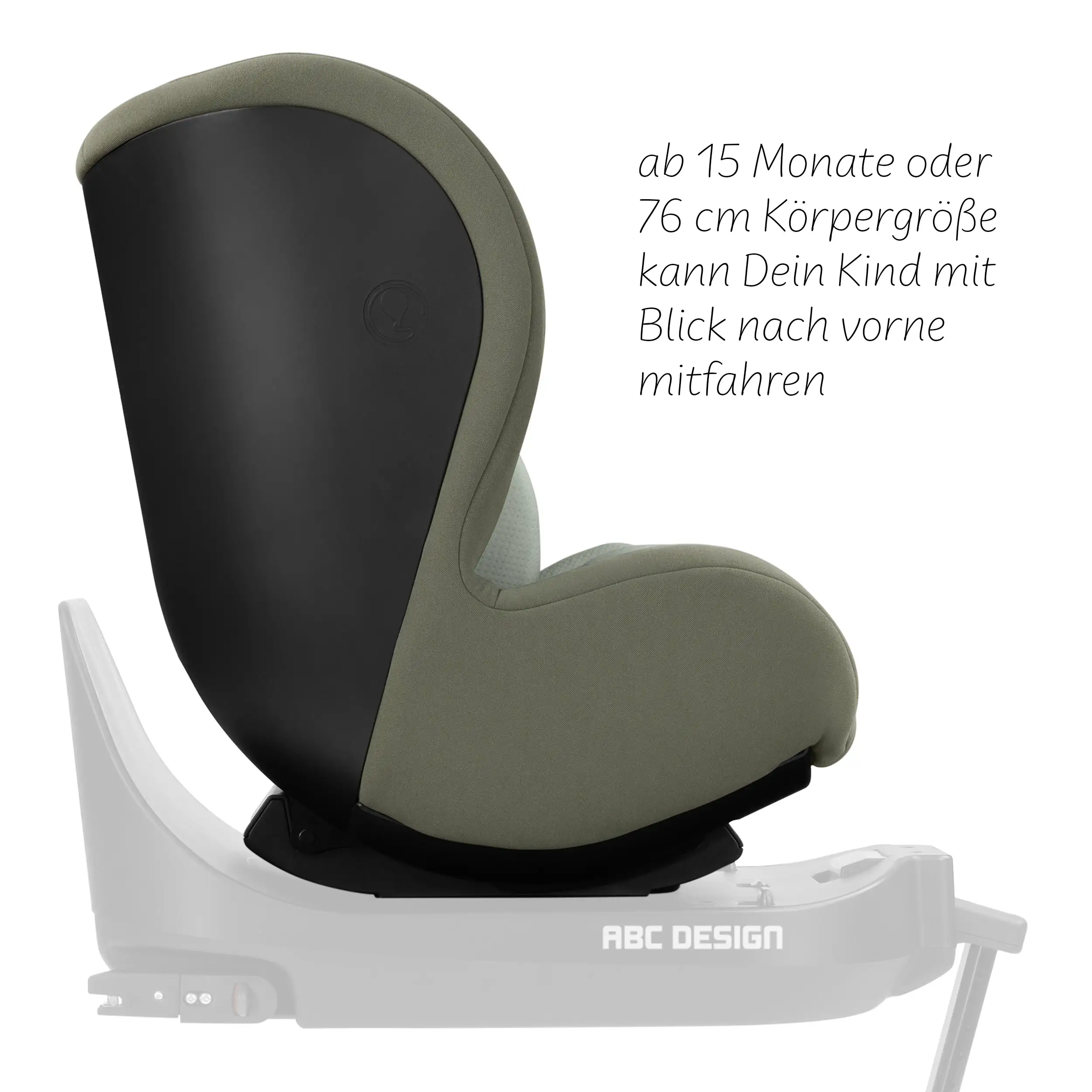 Fotelik samochodowy Lily i-Size z obrotową bazą ISOFIX Root - Sage