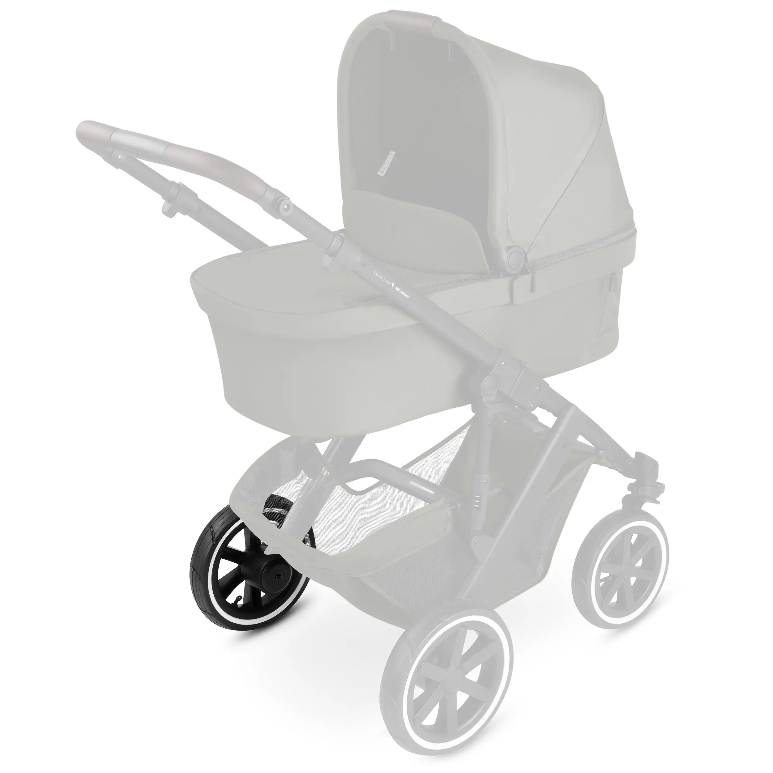 Tylne koło do Salsa 5 Air / Salsa 4 Air - koło pompowane Black / White Wall