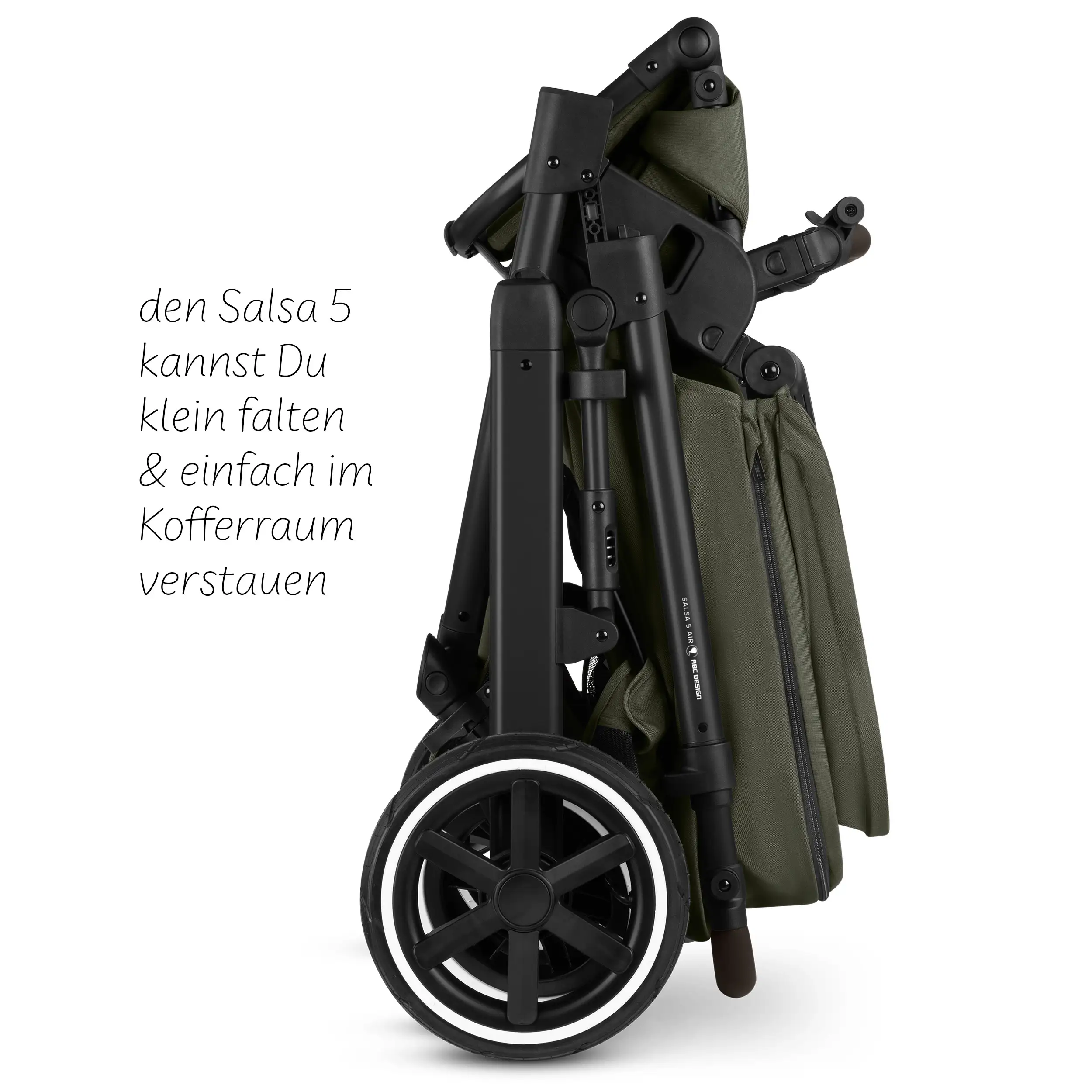 4in1-Kinderwagen-Set Salsa 5 Air inkl. Babyschale Calla mit Liegefunktion - Avocado