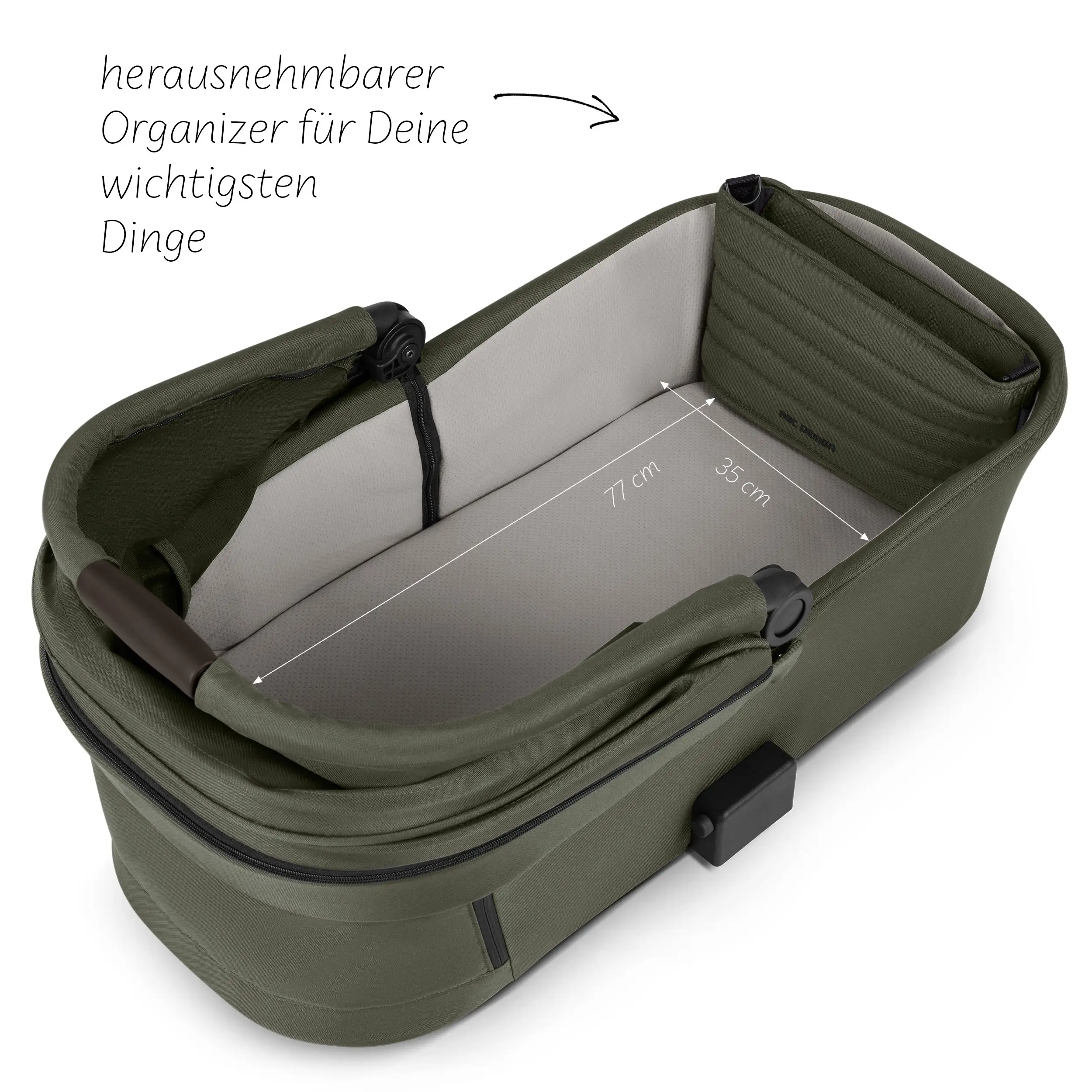 3in1-Kinderwagen-Set Salsa 5 Air inkl. Babyschale Calla mit Liegefunktion - Avocado