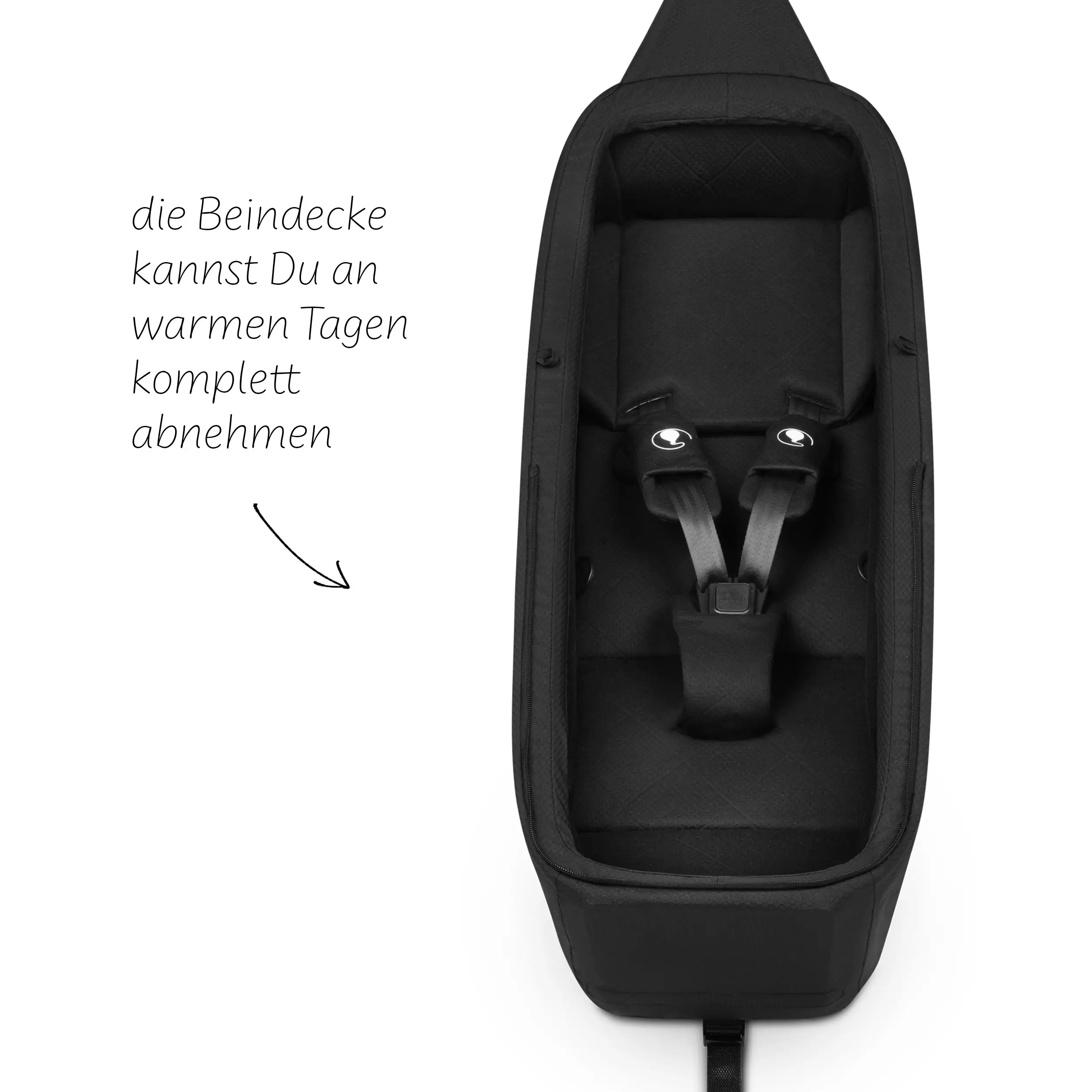 Wkładka dla noworodka do przyczepki rowerowej Tour - Ink