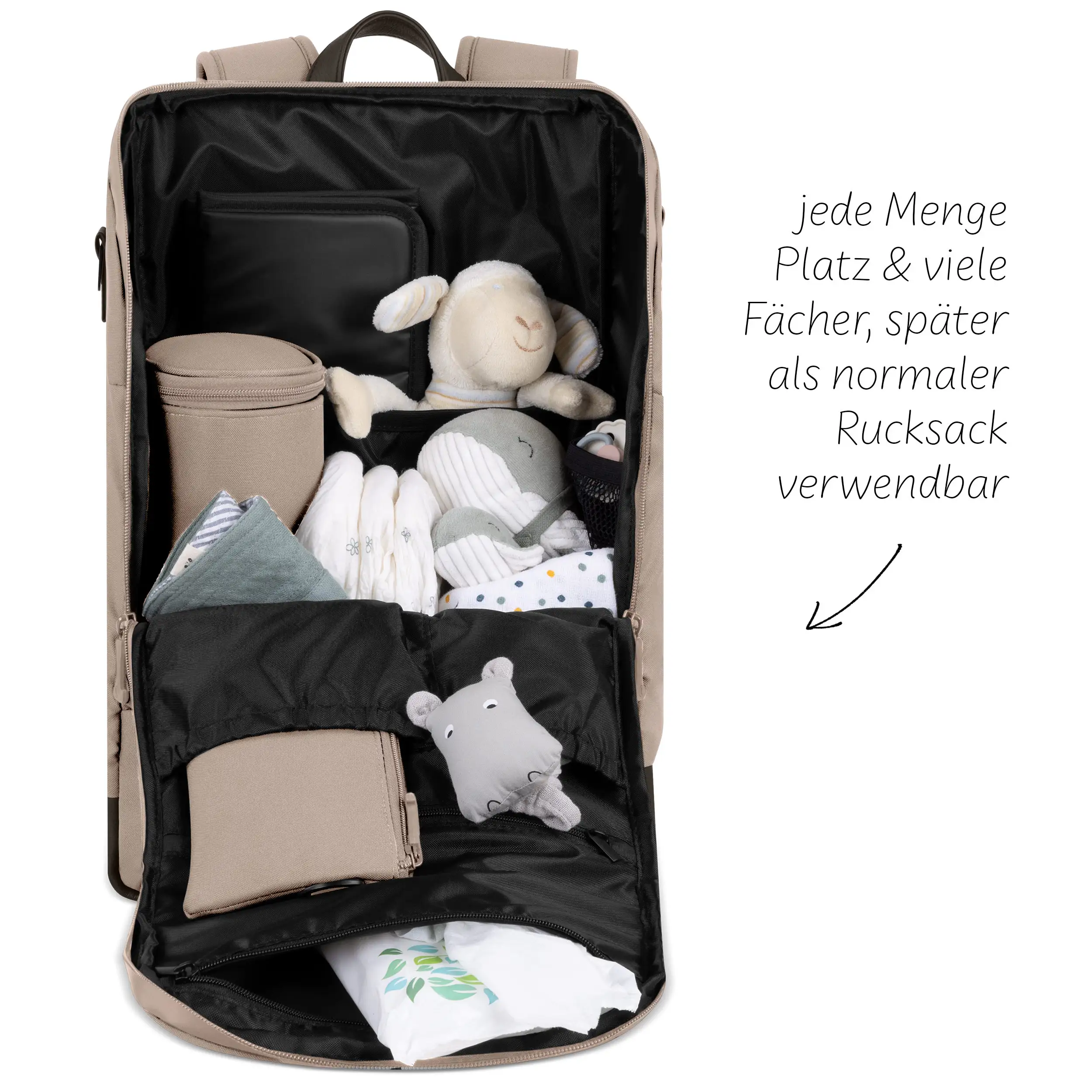 Plecak do przewijania Active - Sand