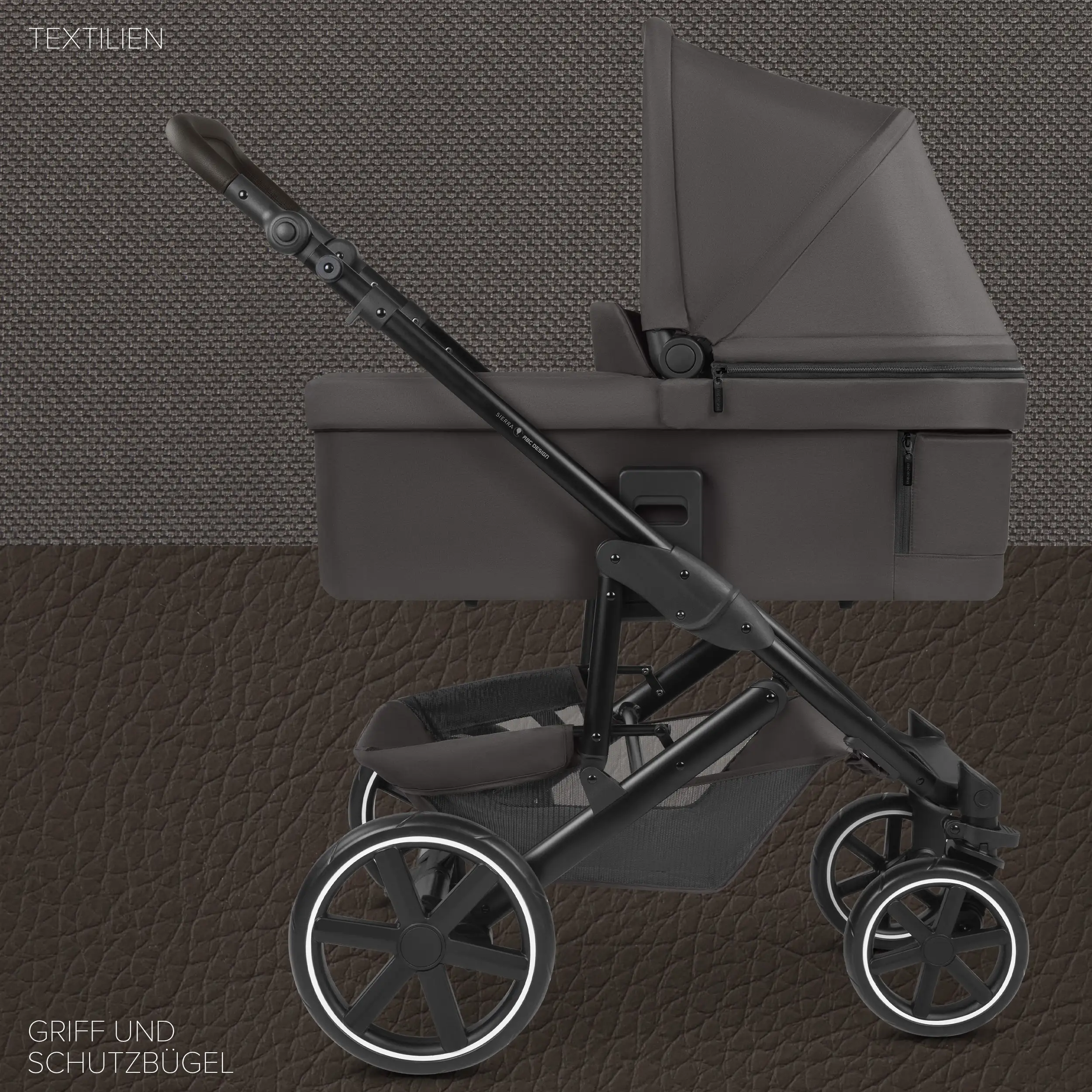 Zestaw wózka 4w1 Sierra z bazą Isofix - Nut