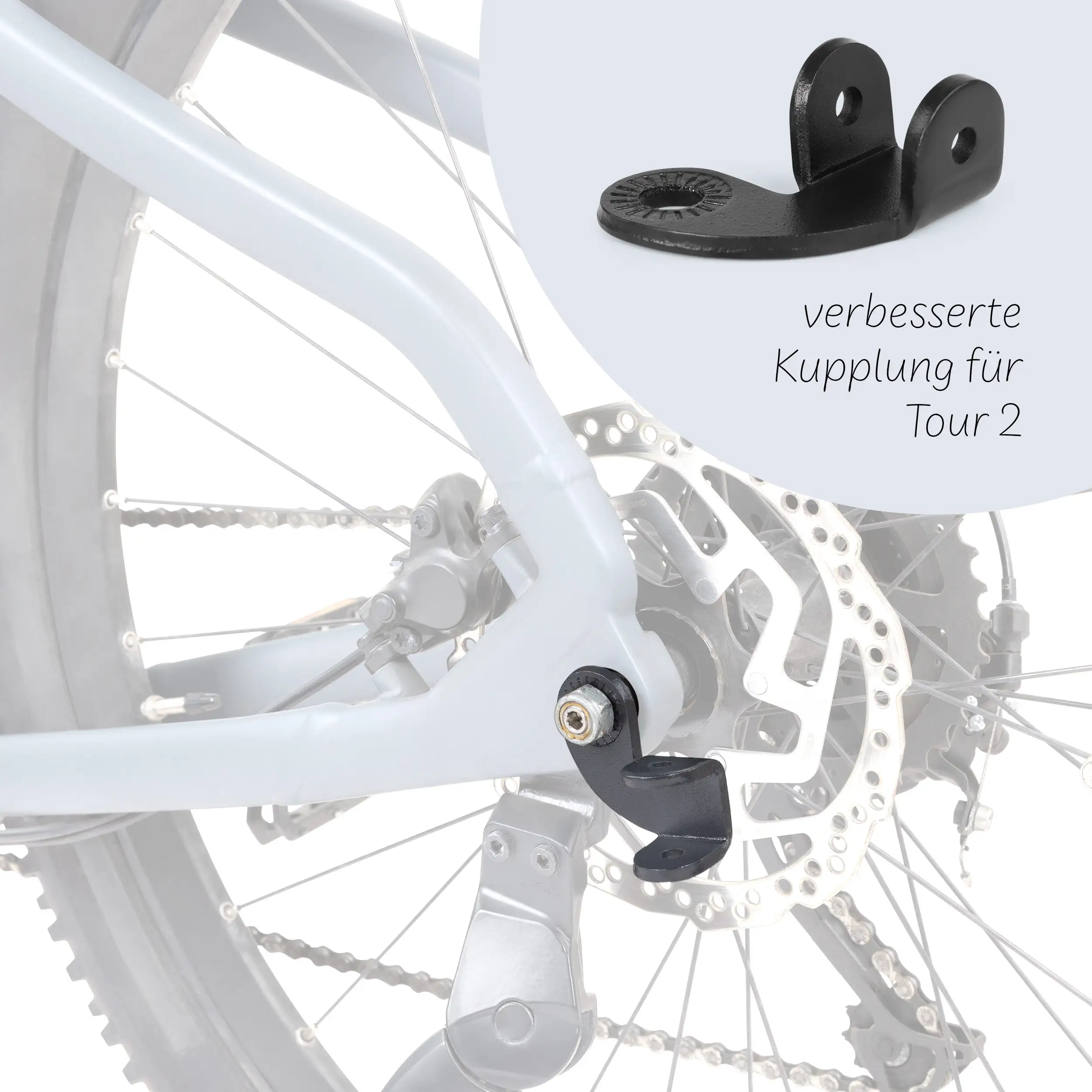 Przyczepka rowerowa Tour 2 z 2 wygodnymi fotelikami i Kołami pneumatycznymi – Falcon