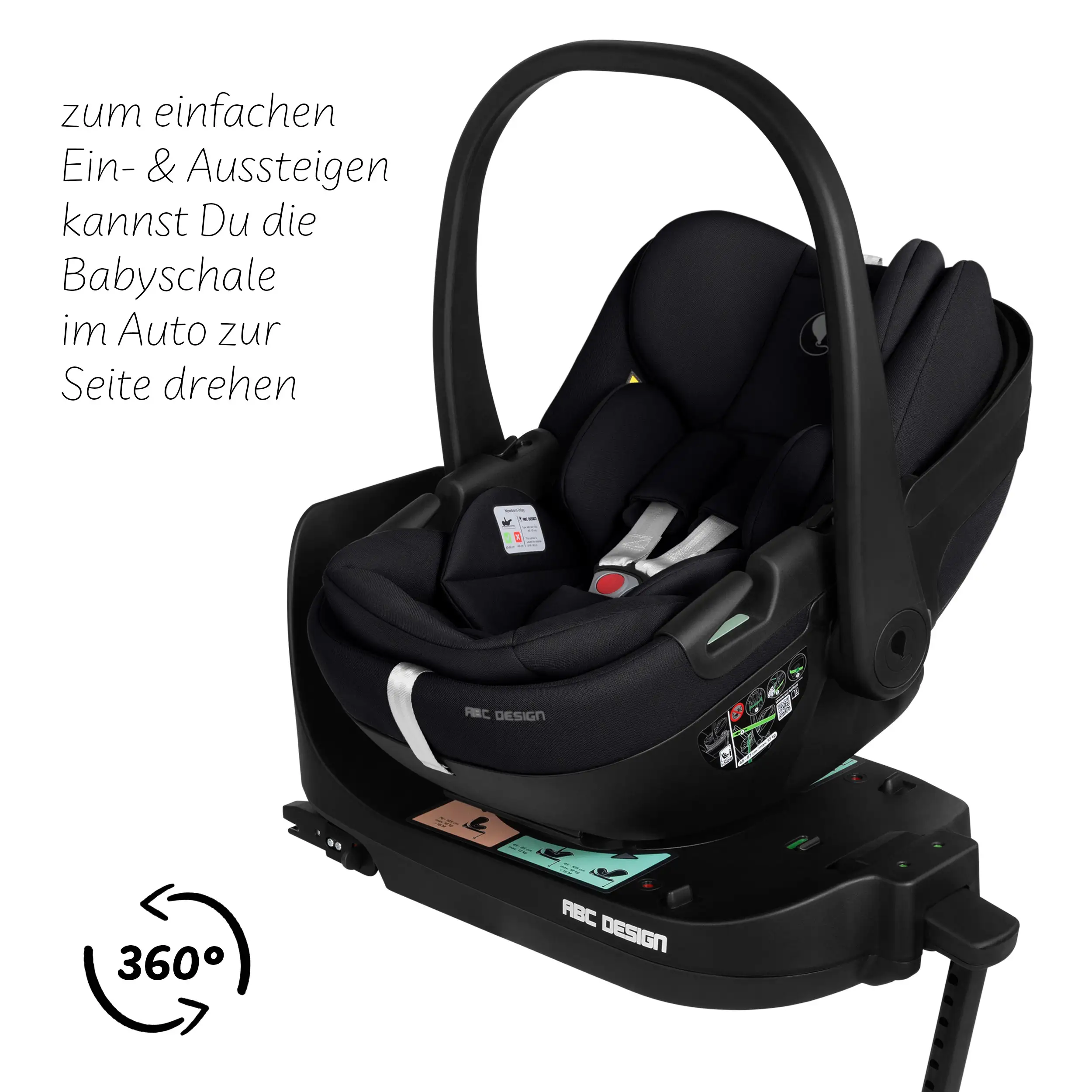 Zestaw wózka 4w1 Salsa Core z fotelikiem Calla z funkcją leżaczka i podstawą Isofix Root – Ink