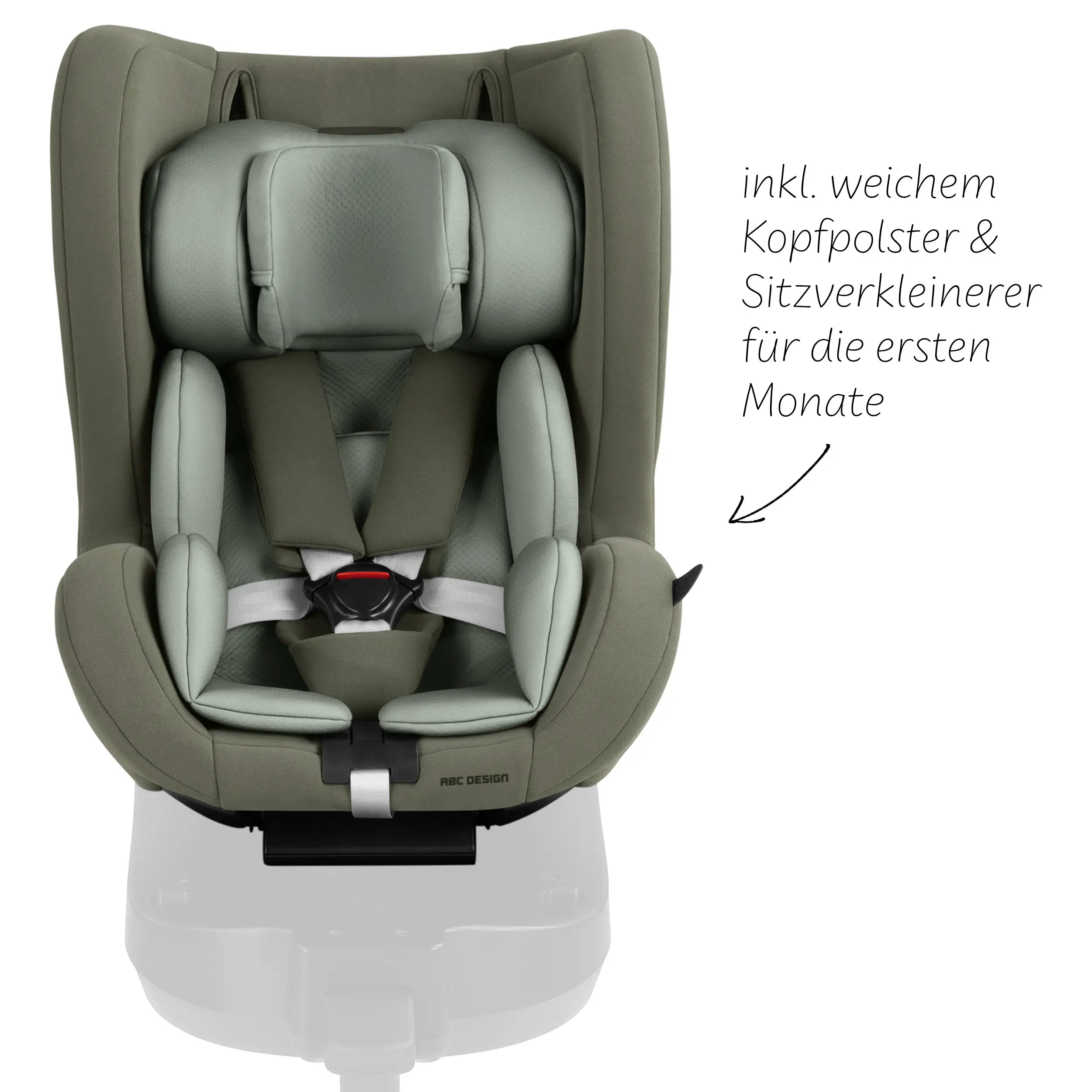 Fotelik samochodowy Lily i-Size z obrotową bazą ISOFIX Root - Sage