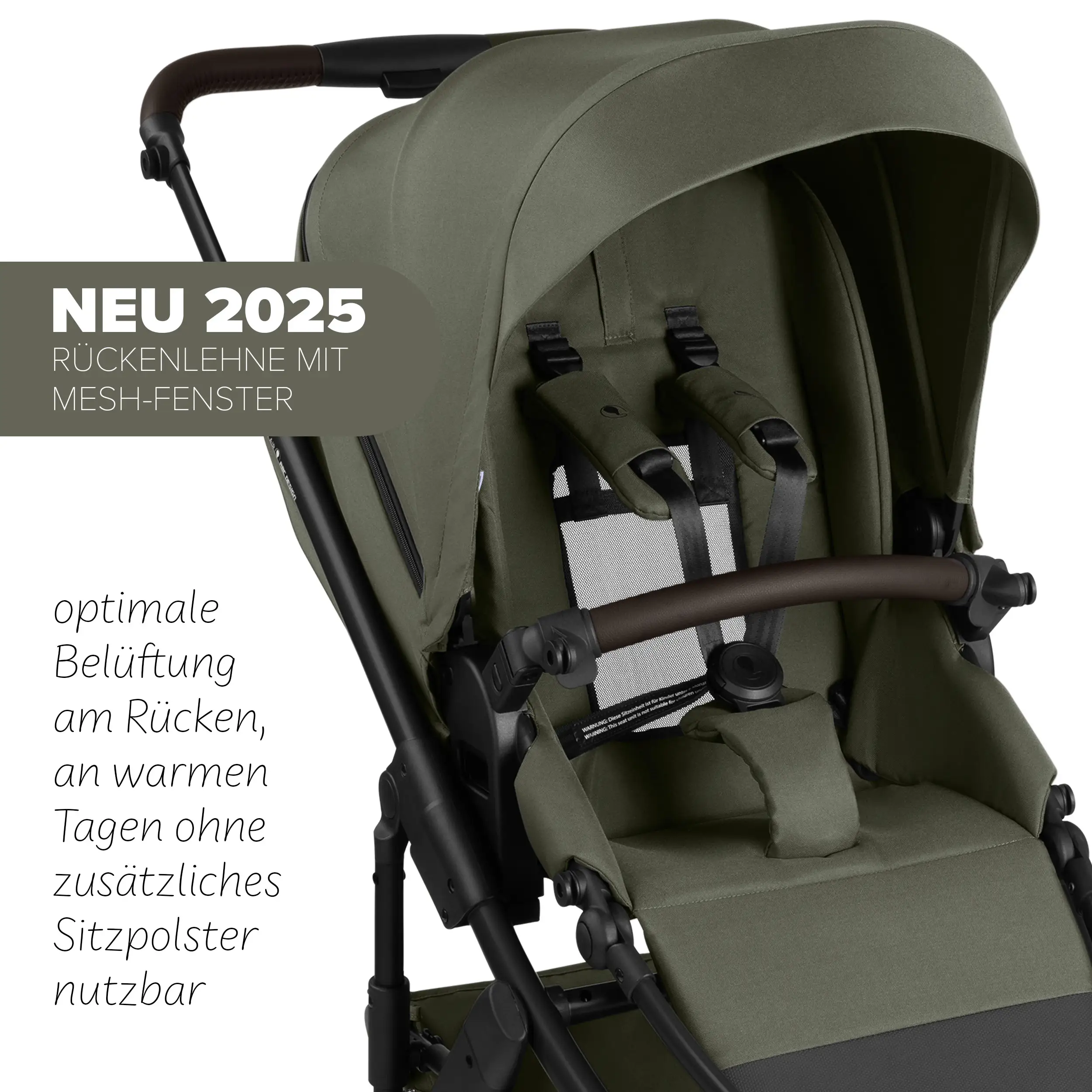 4in1-Kinderwagen-Set Salsa 5 Air inkl. Babyschale Calla mit Liegefunktion - Avocado
