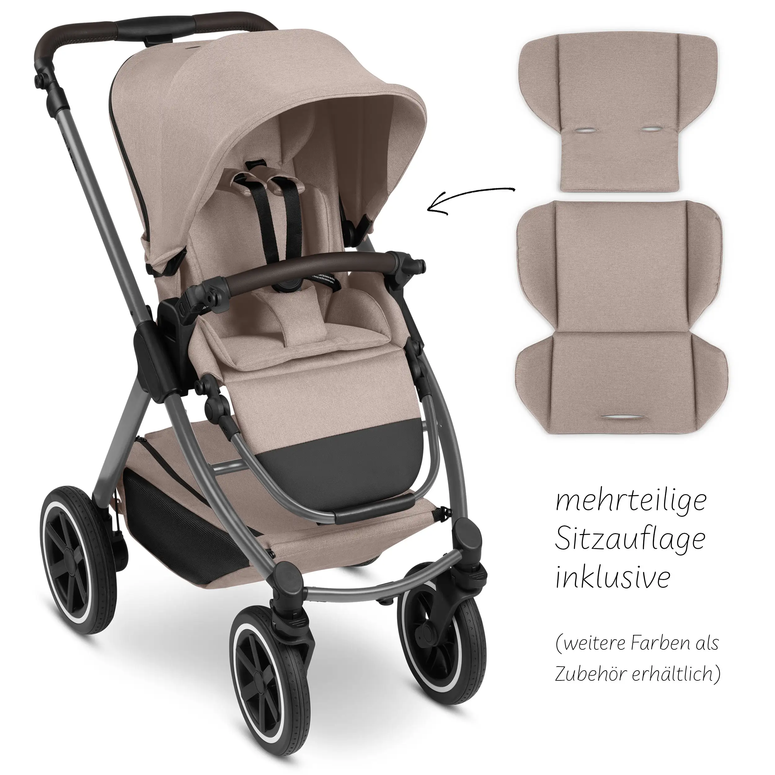 Zestaw wózka 4w1 Samba 2 z bazą Isofix - Camel