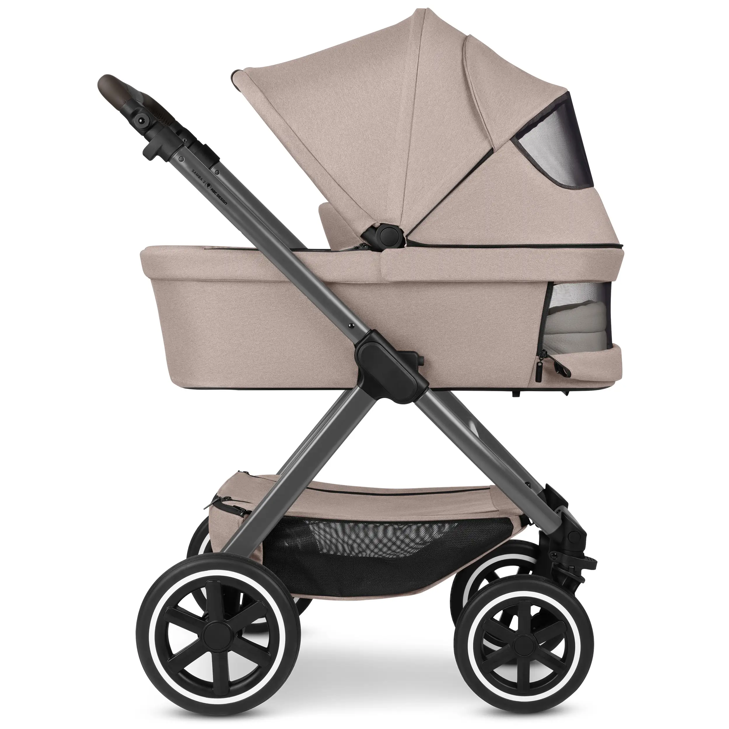 Zestaw wózka 4w1 Samba 2 z bazą Isofix - Camel