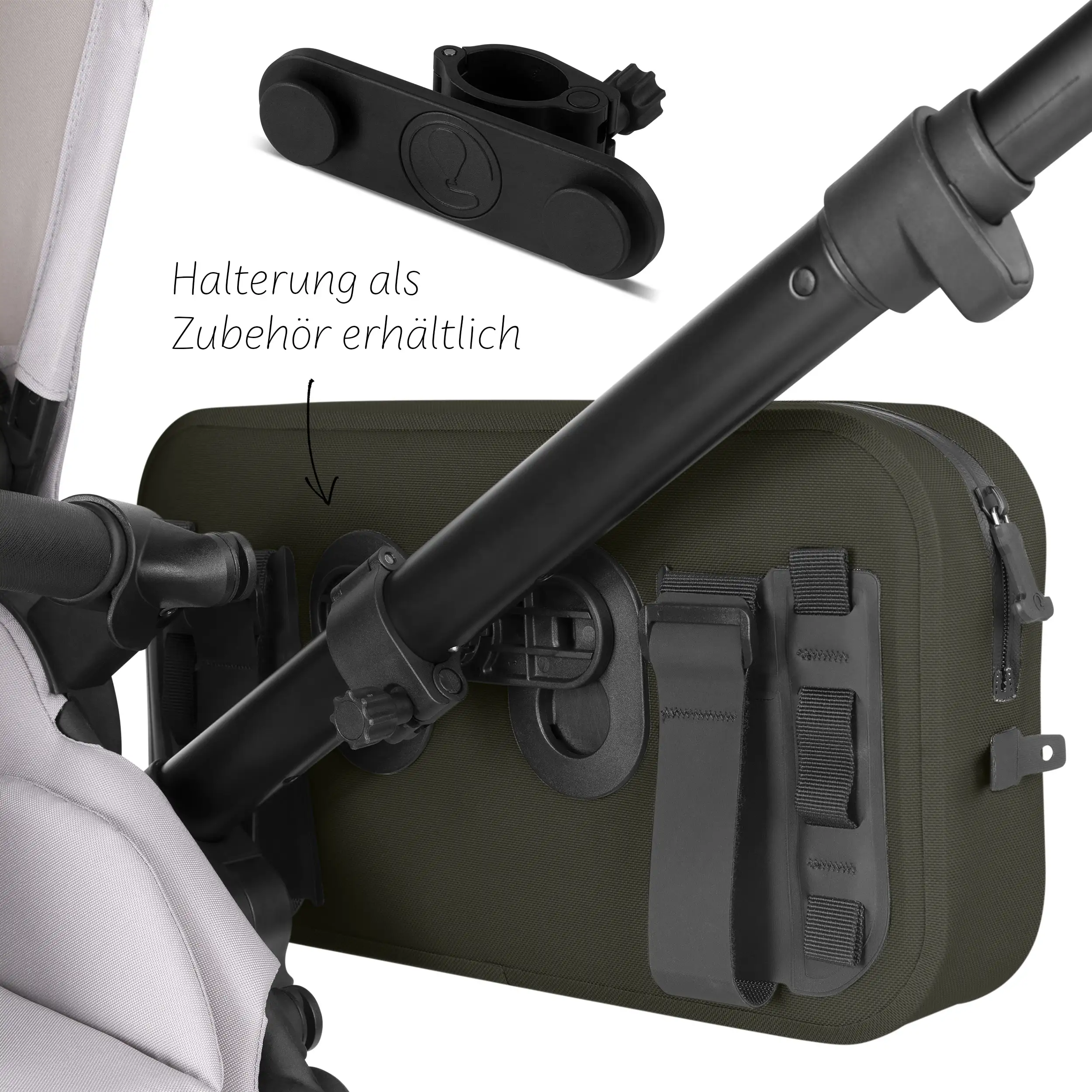 Torba podsiodłowa Genf 4,5L do wózka, roweru i na co dzień - Avocado