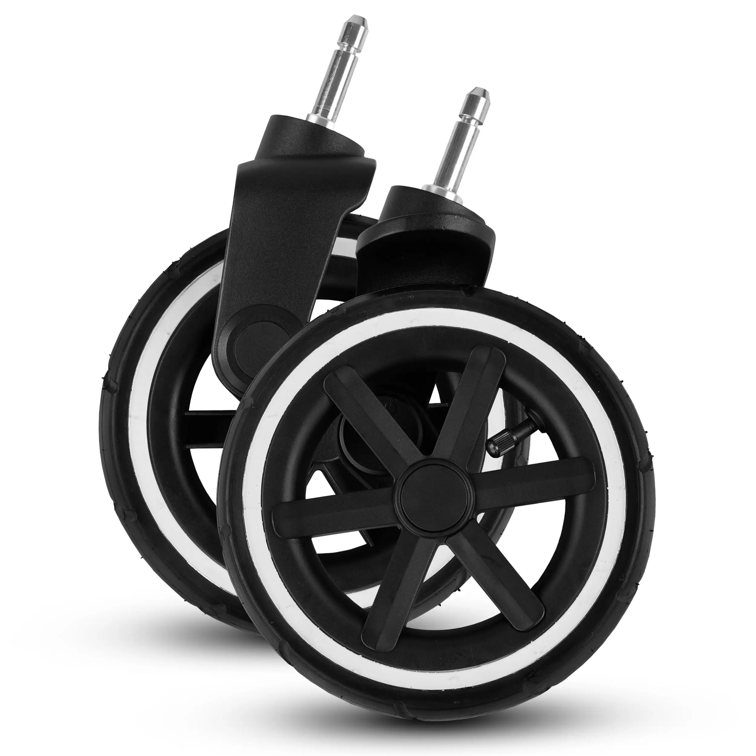 Zestaw kół przednich (2 szt.) do Avus 2 Air / Avus Air - koła pompowane Black / White Wall