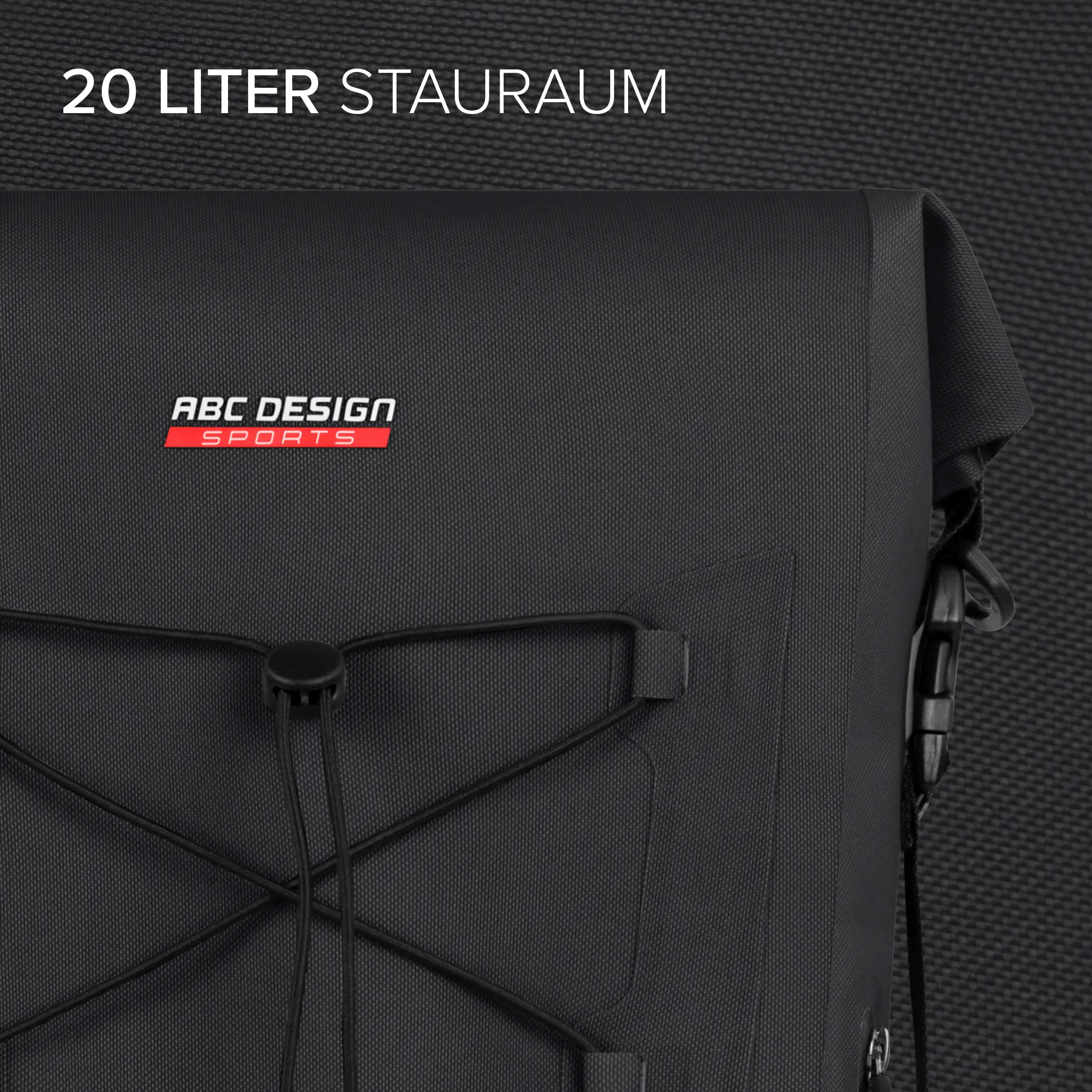 Torba podsiodłowa Sion 20L do wózka, przyczepki rowerowej i na co dzień - Ink