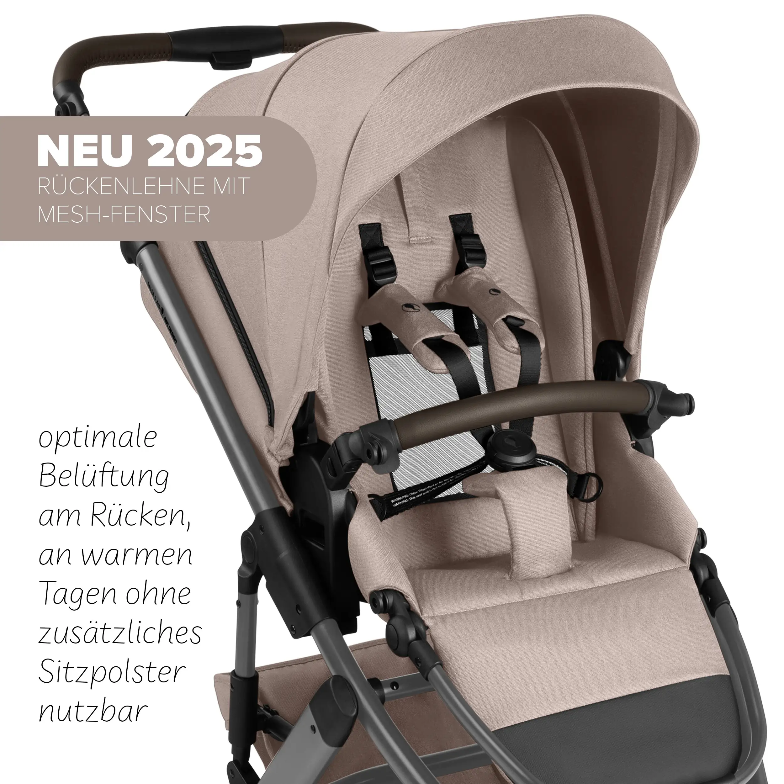 Zestaw wózka 4w1 Salsa 5 Air z bazą Isofix - Camel