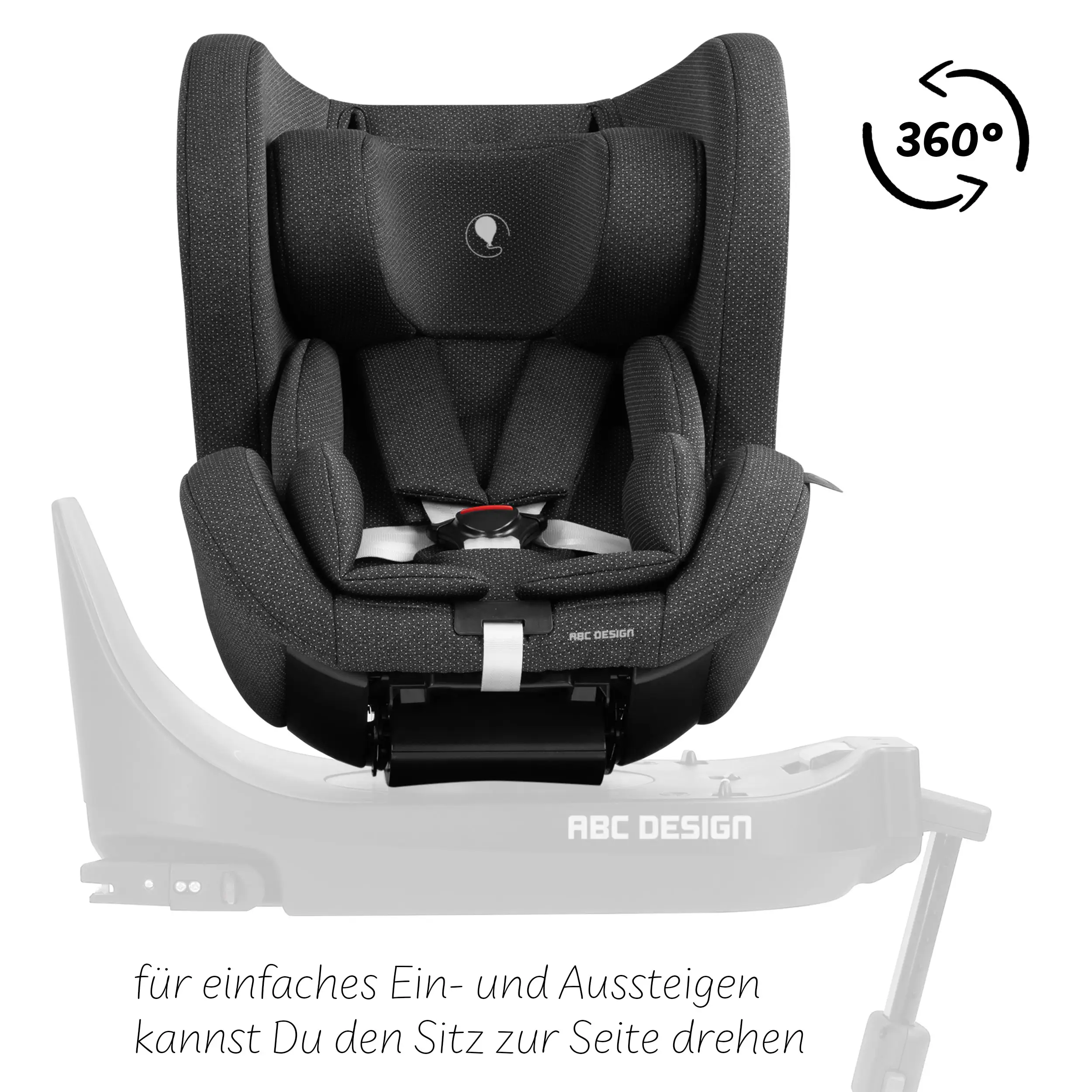 Fotelik samochodowy Lily i-Size z obrotową bazą ISOFIX Root - Bubble