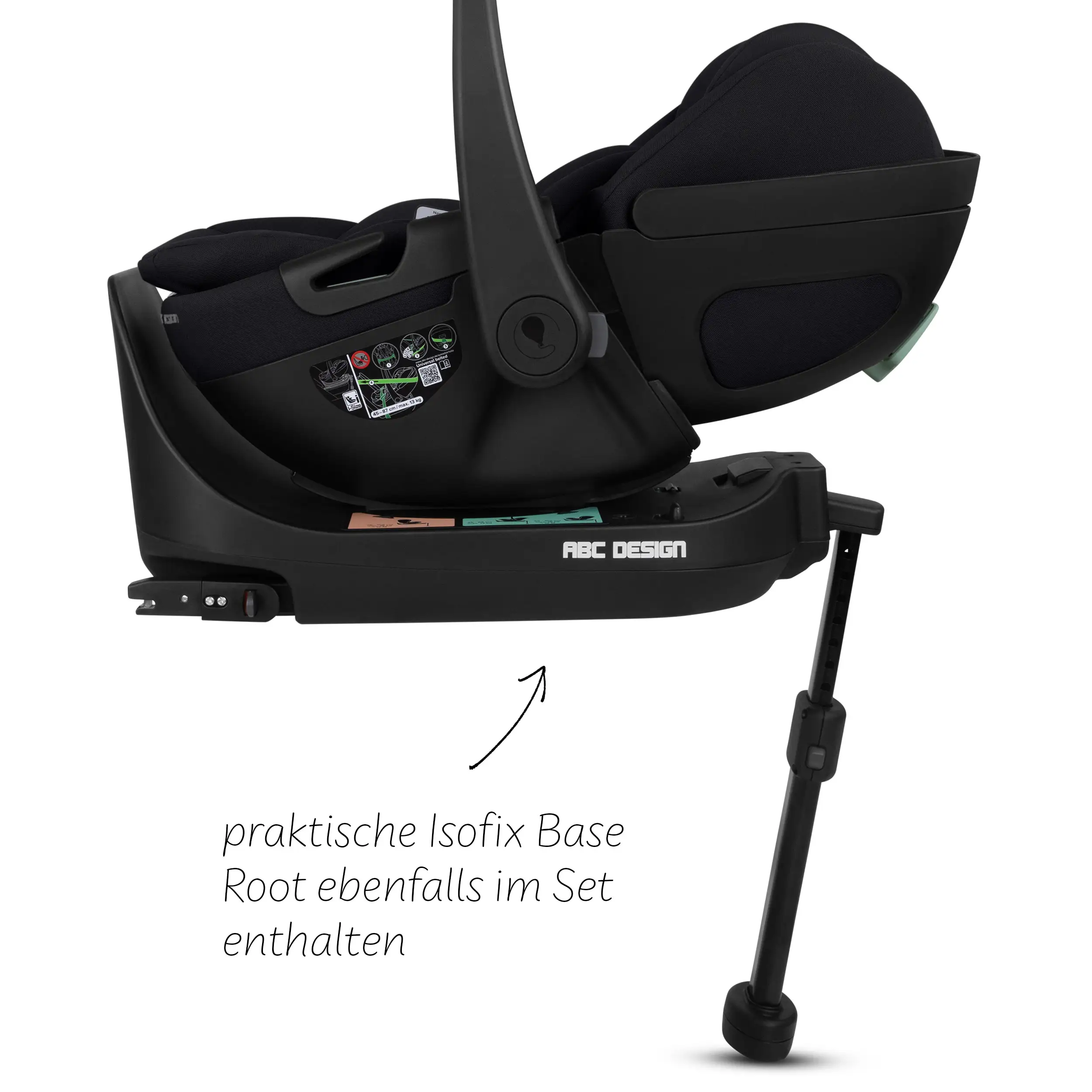 4in1-Kinderwagen-Set Salsa 5 Air inkl. Babyschale Calla mit Liegefunktion - Nature