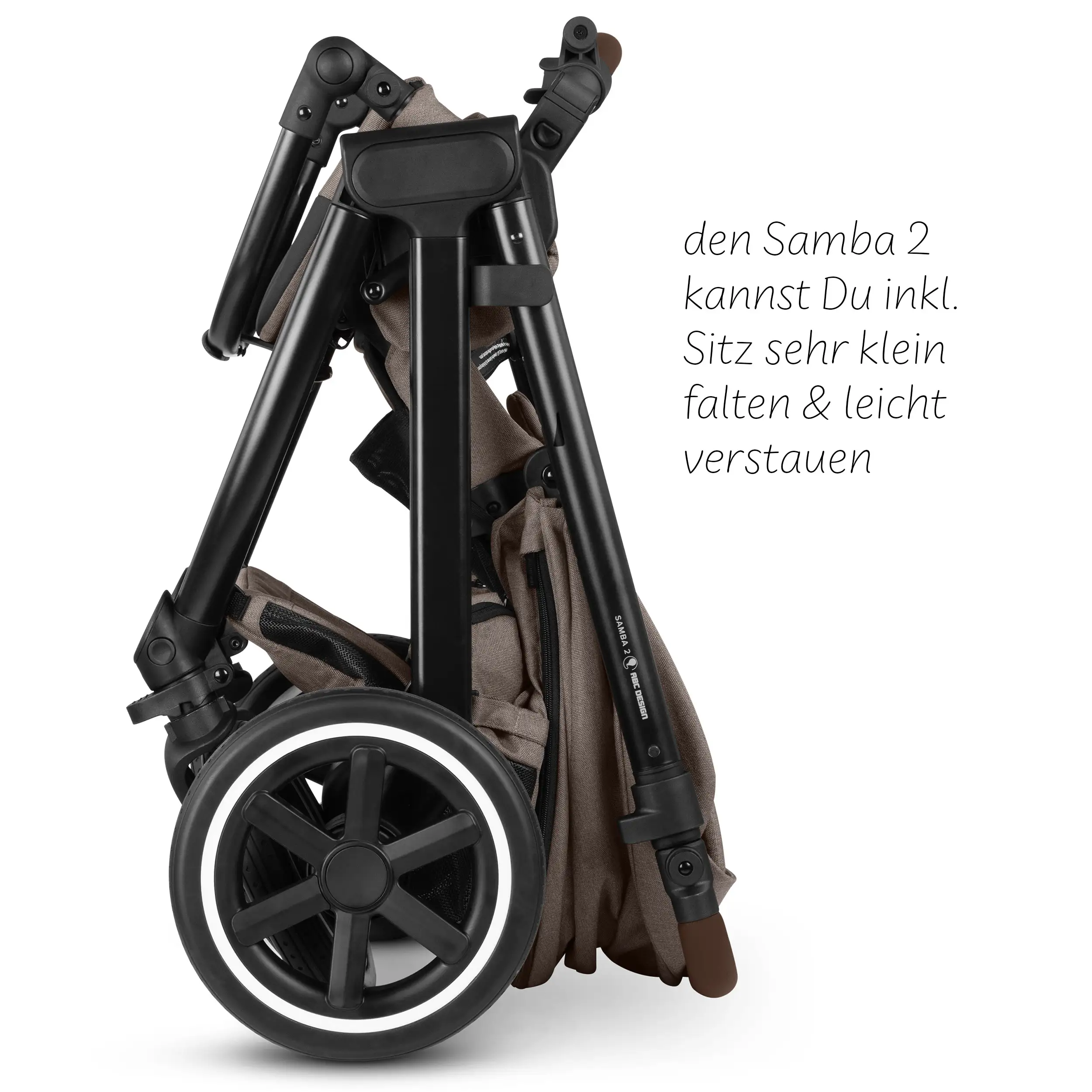 4in1-Kinderwagen-Set Samba 2 inkl. Babyschale Calla mit Liegefunktion - Nature