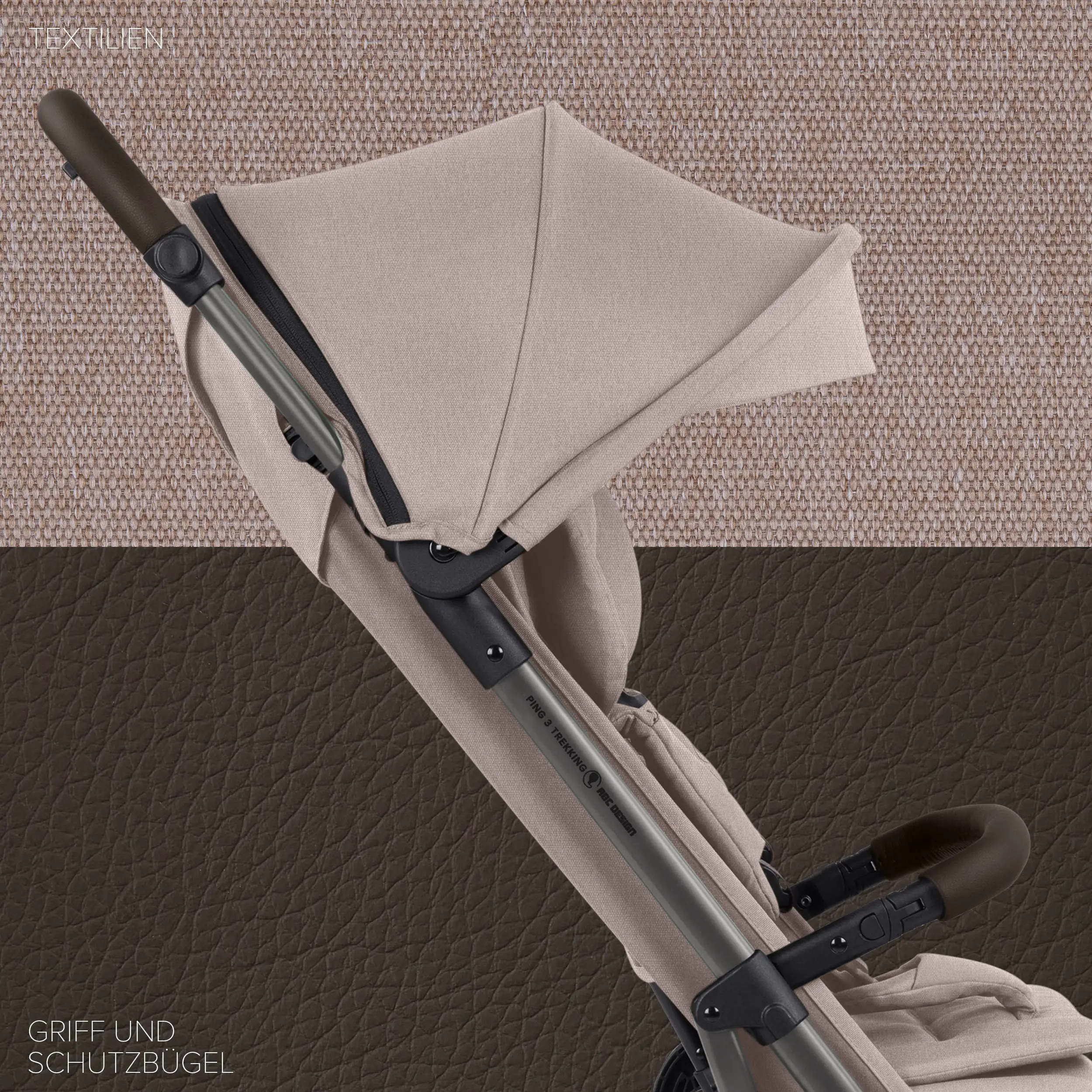 Wózek podróżny Ping 3 Trekking - Camel