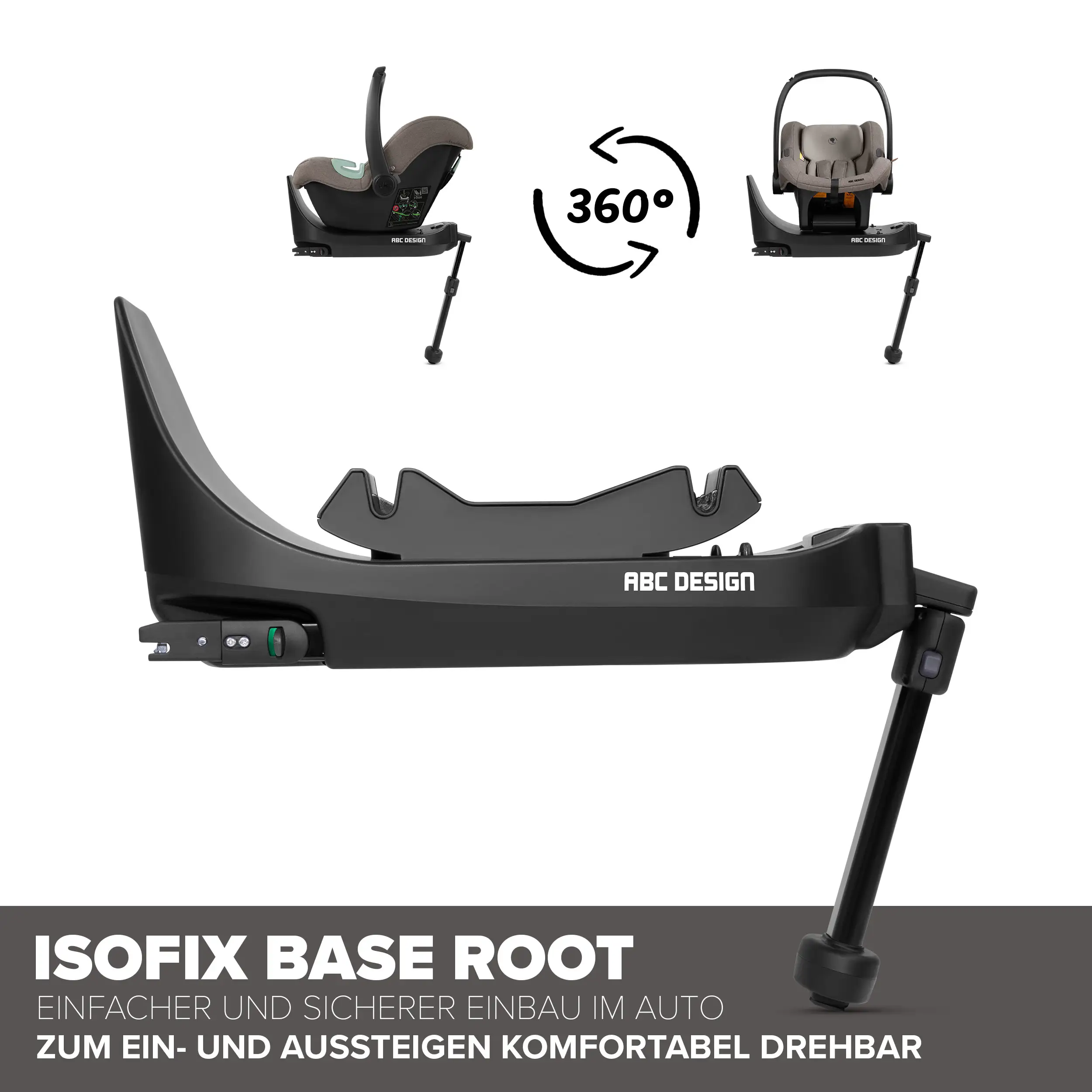 Zestaw wózka 4w1 Sierra z bazą Isofix - Nut