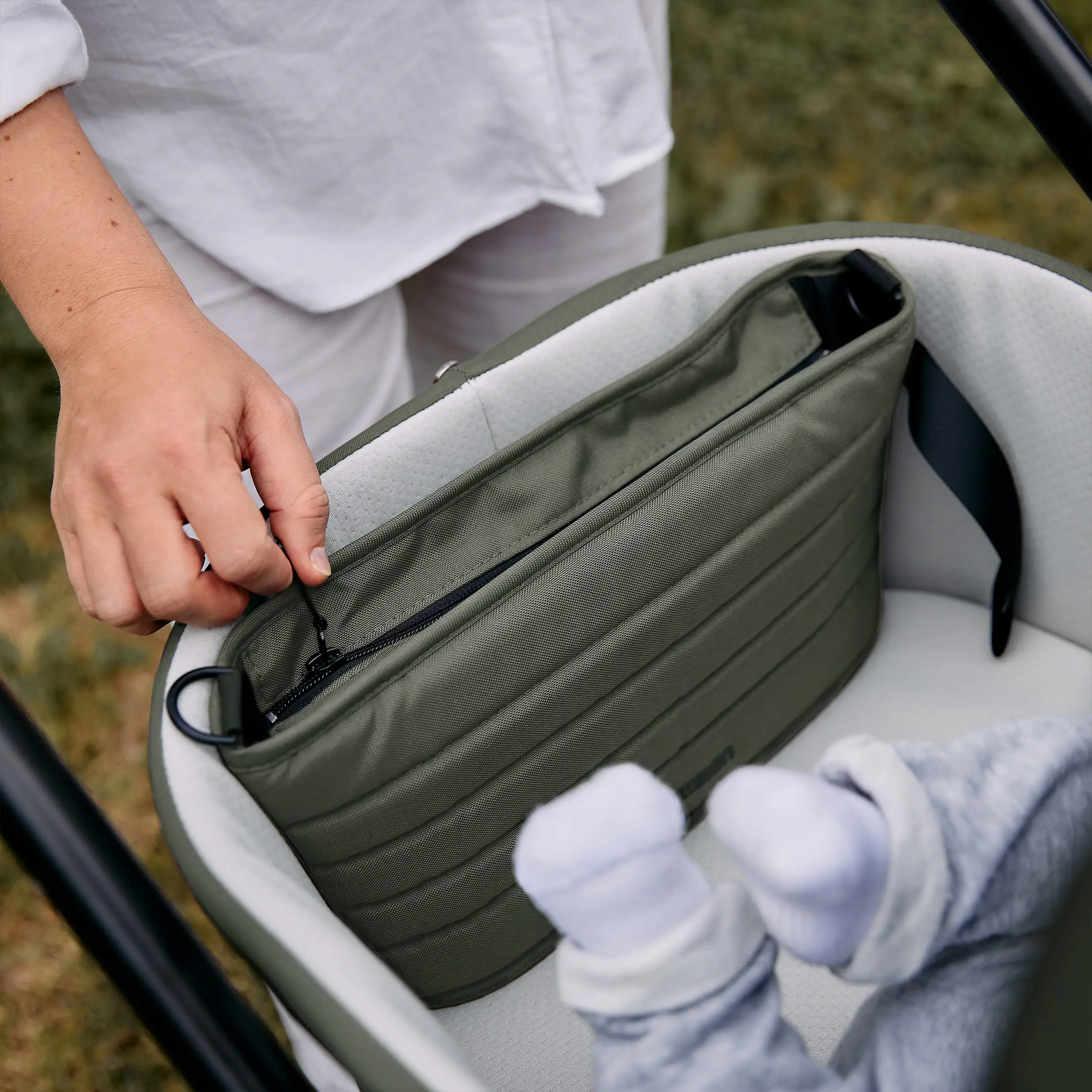 4in1-Kinderwagen-Set Salsa 5 Air inkl. Babyschale Calla mit Liegefunktion - Avocado