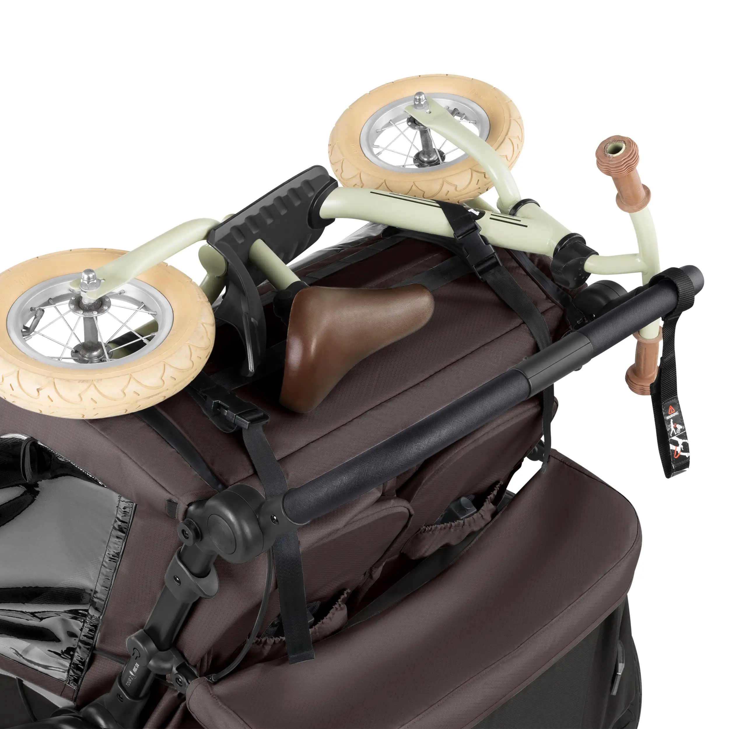 Przyczepka rowerowa Tour 2 z 2 wygodnymi fotelikami i Kołami pneumatycznymi – Falcon