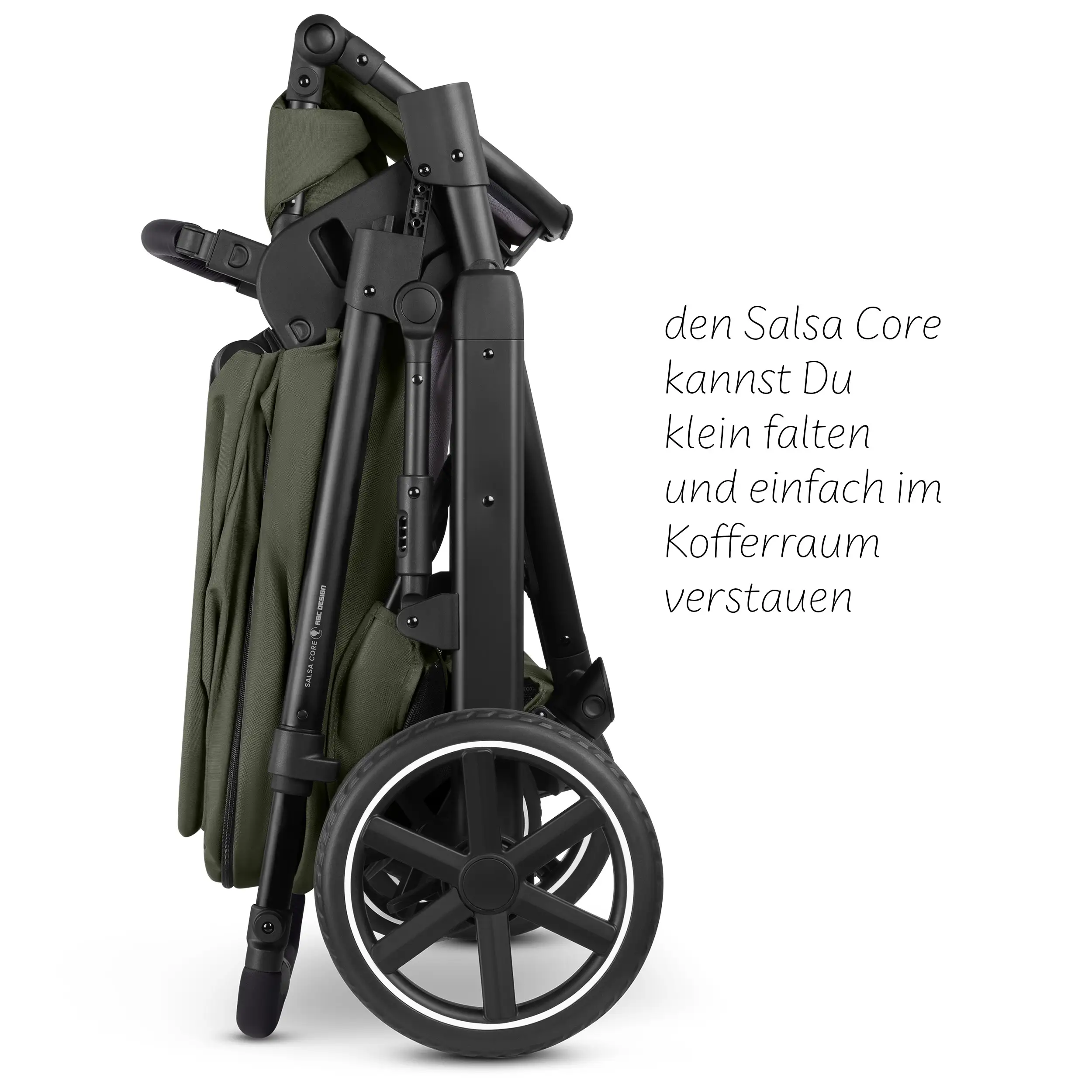 Zestaw wózka 4w1 Salsa Core z fotelikiem Calla z funkcją leżaczka i podstawą Isofix Root - Olive